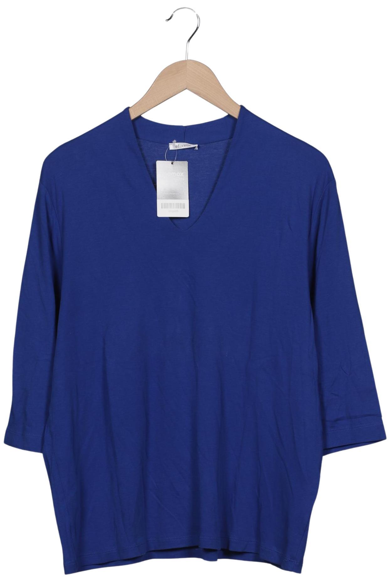 

efixelle Damen Langarmshirt, blau, Gr. 48