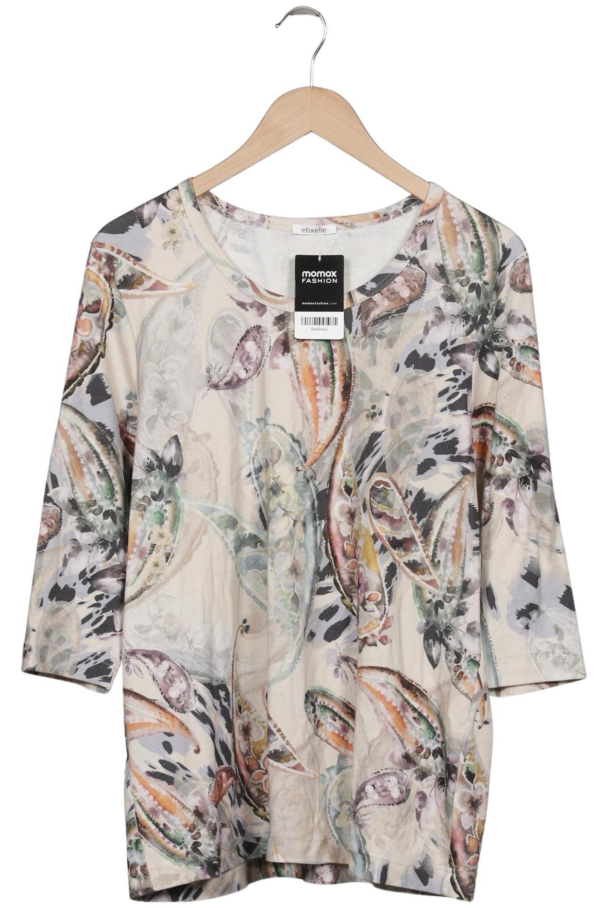 

efixelle Damen Langarmshirt, mehrfarbig, Gr. 48