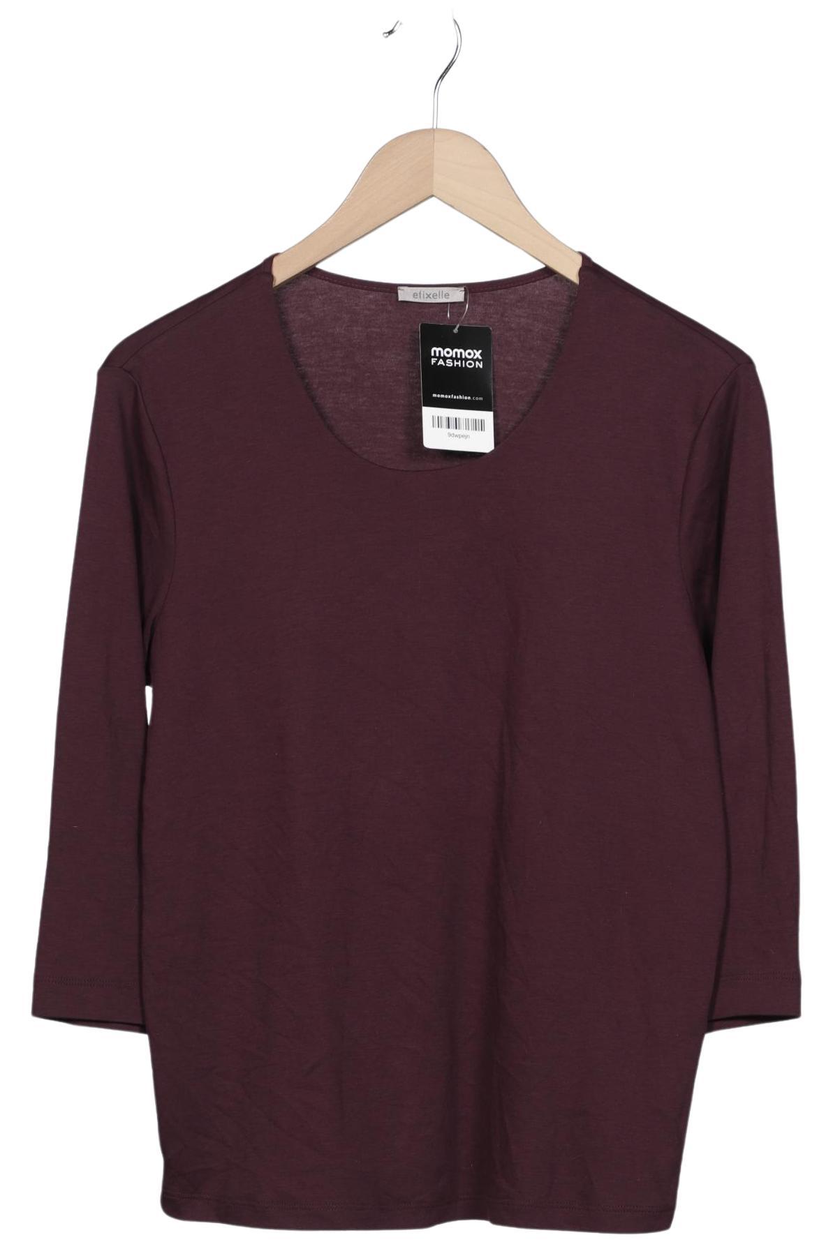 

efixelle Damen Langarmshirt, bordeaux, Gr. 40