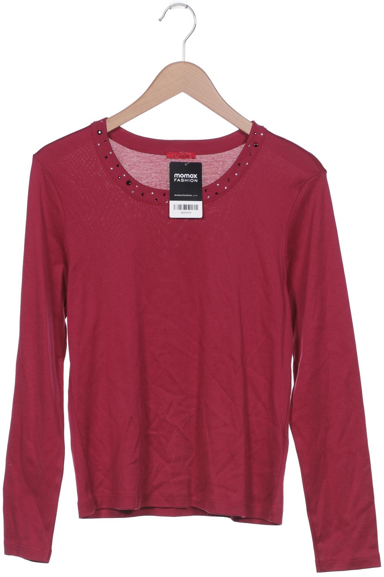 

efixelle Damen Langarmshirt, bordeaux, Gr. 38