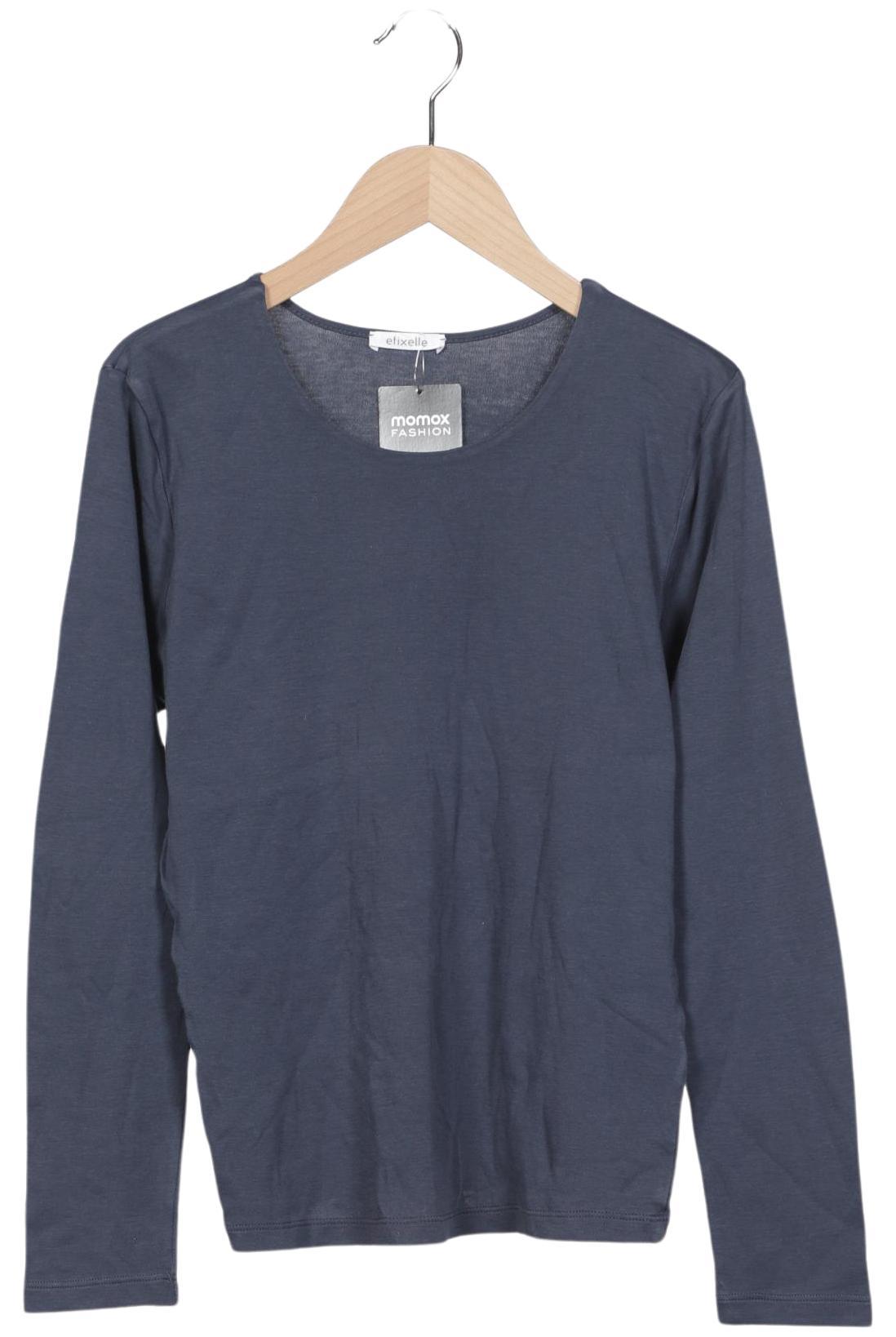 

efixelle Damen Langarmshirt, marineblau, Gr. 36
