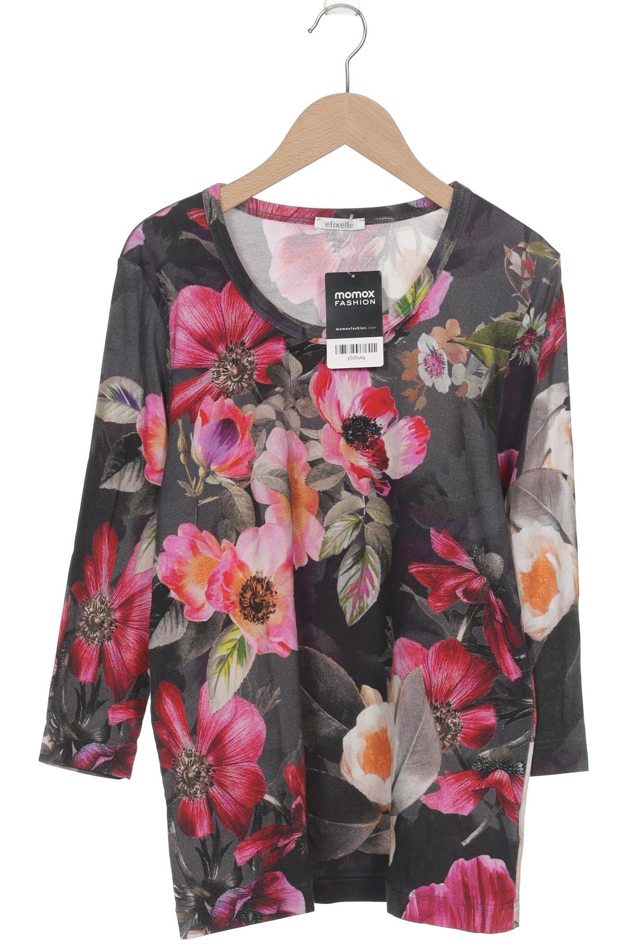 

efixelle Damen Langarmshirt, mehrfarbig, Gr. 42