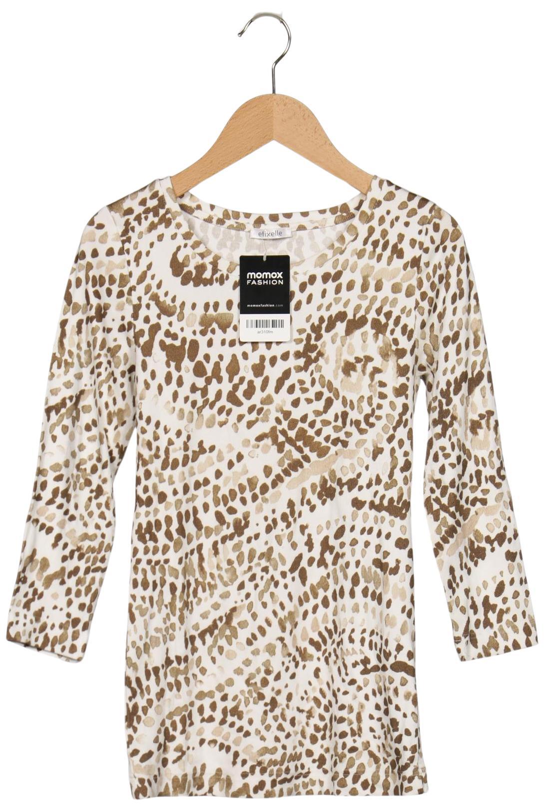

efixelle Damen Langarmshirt, cremeweiß, Gr. 34