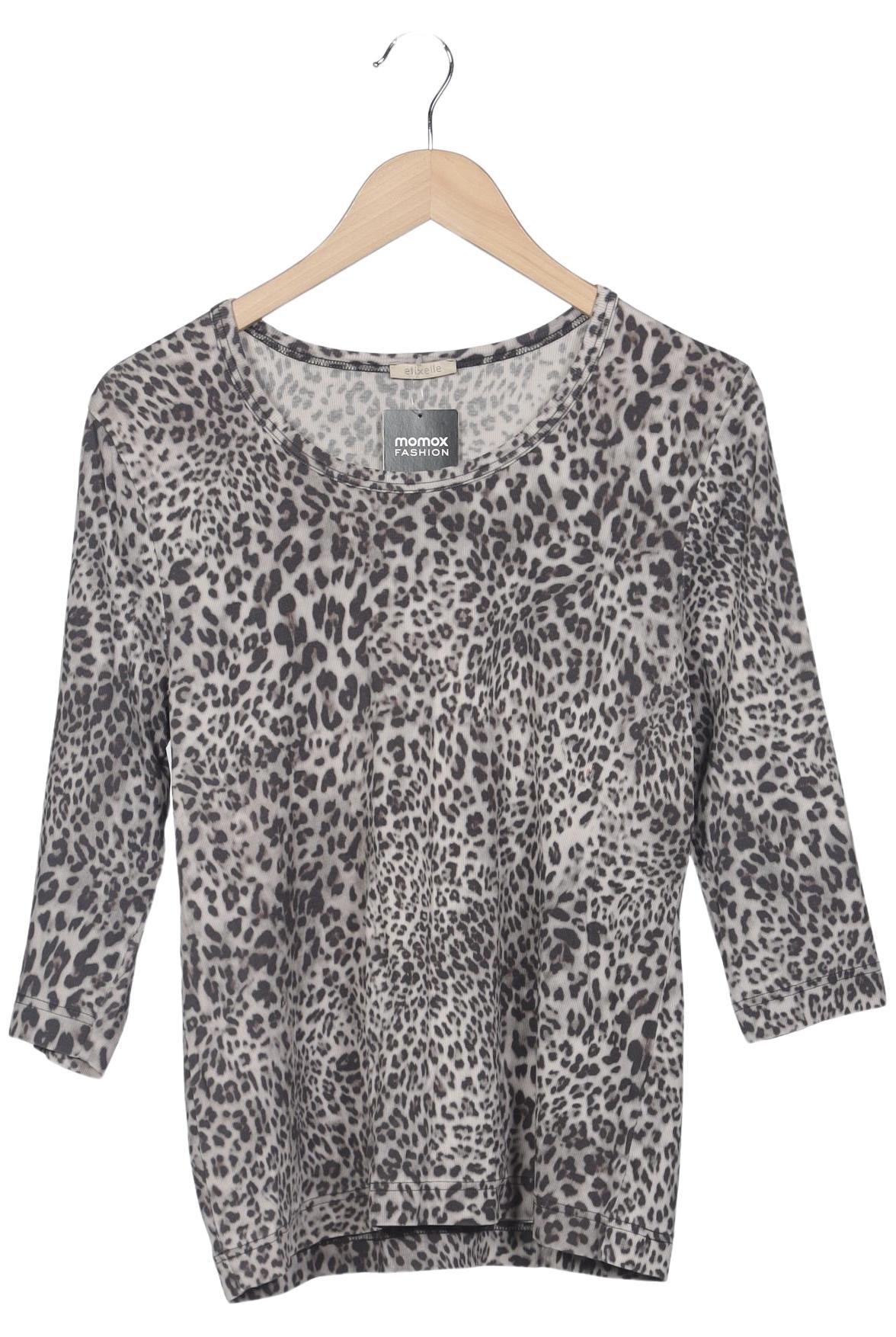 

efixelle Damen Langarmshirt, grau, Gr. 44