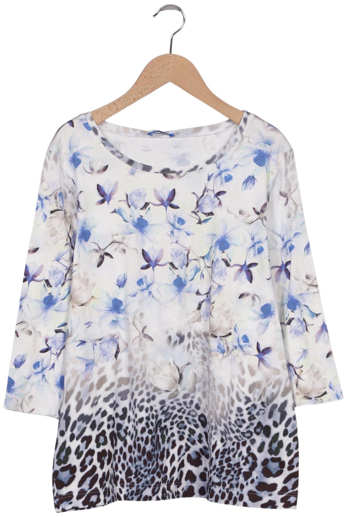 

efixelle Damen Langarmshirt, weiß, Gr. 44