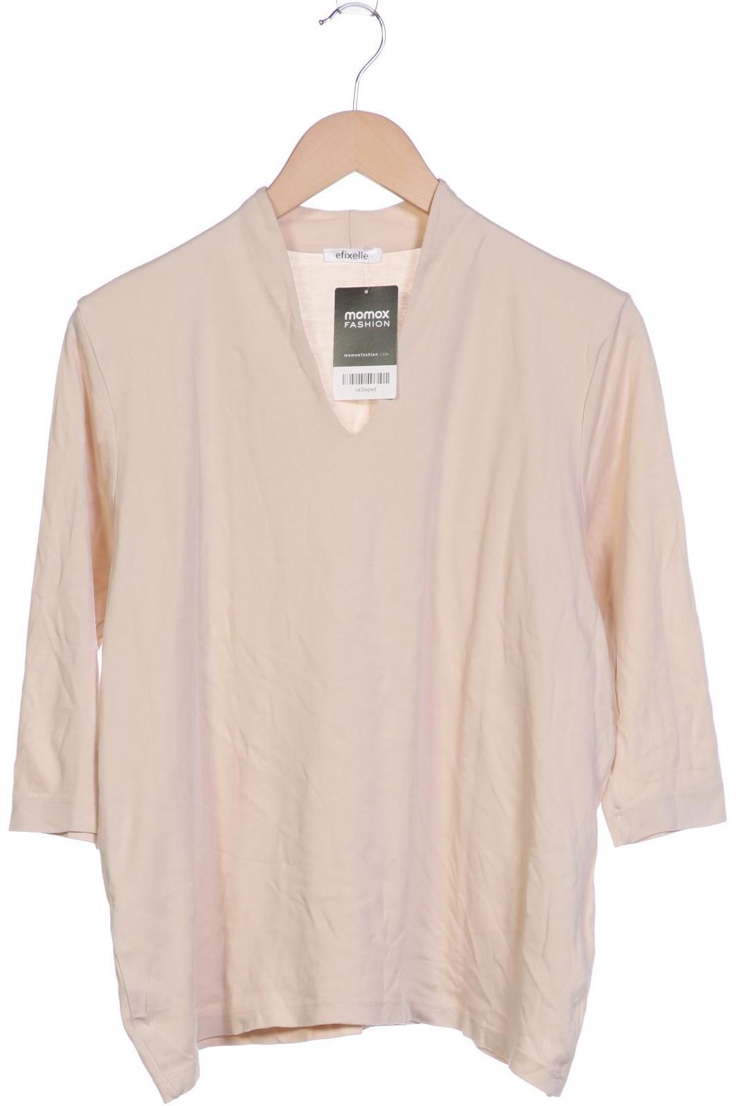 

efixelle Damen Langarmshirt, beige