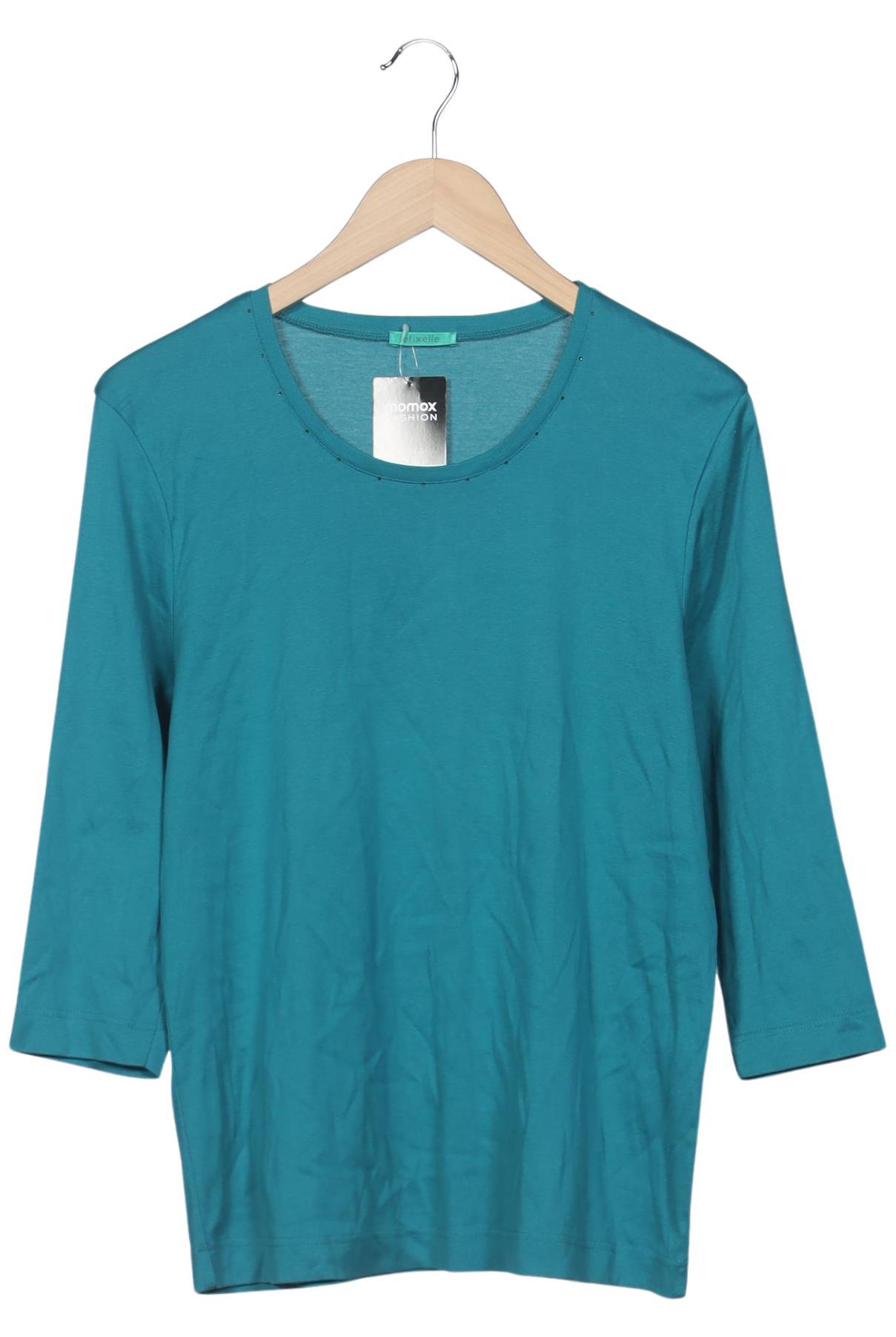 

efixelle Damen Langarmshirt, türkis, Gr. 46