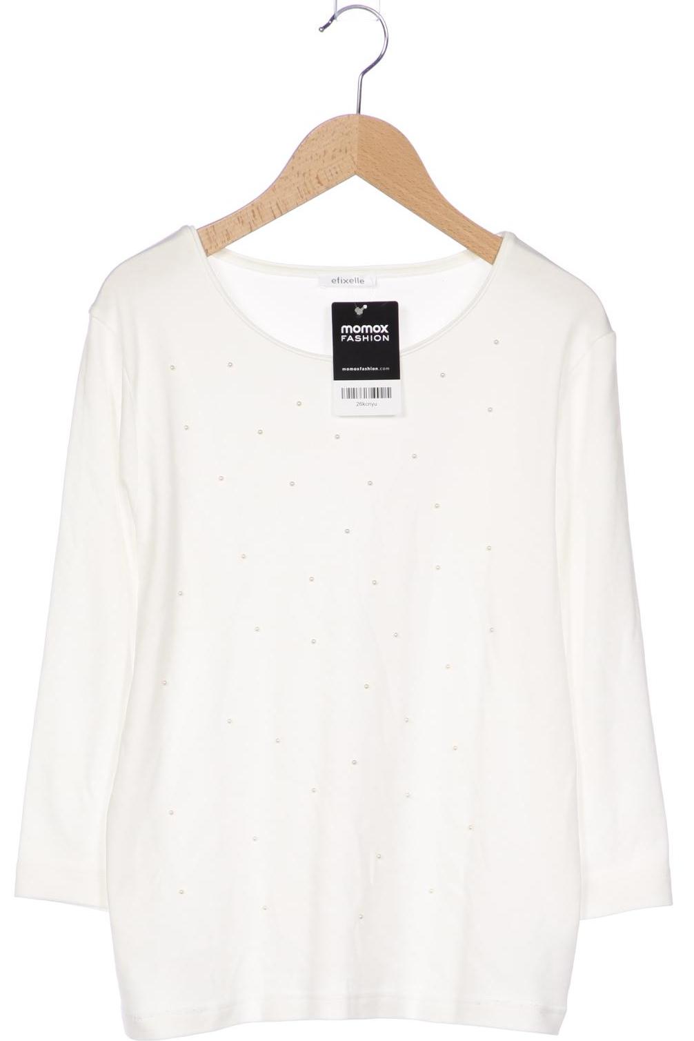 

efixelle Damen Langarmshirt, cremeweiß, Gr. 42