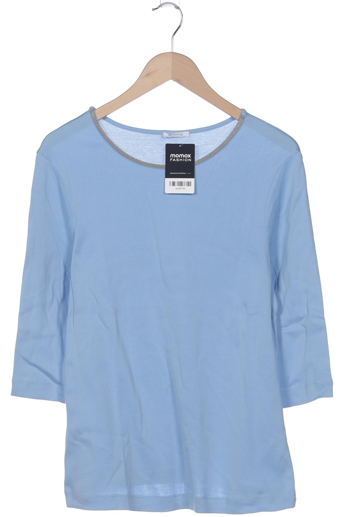 

efixelle Damen Langarmshirt, hellblau, Gr. 44