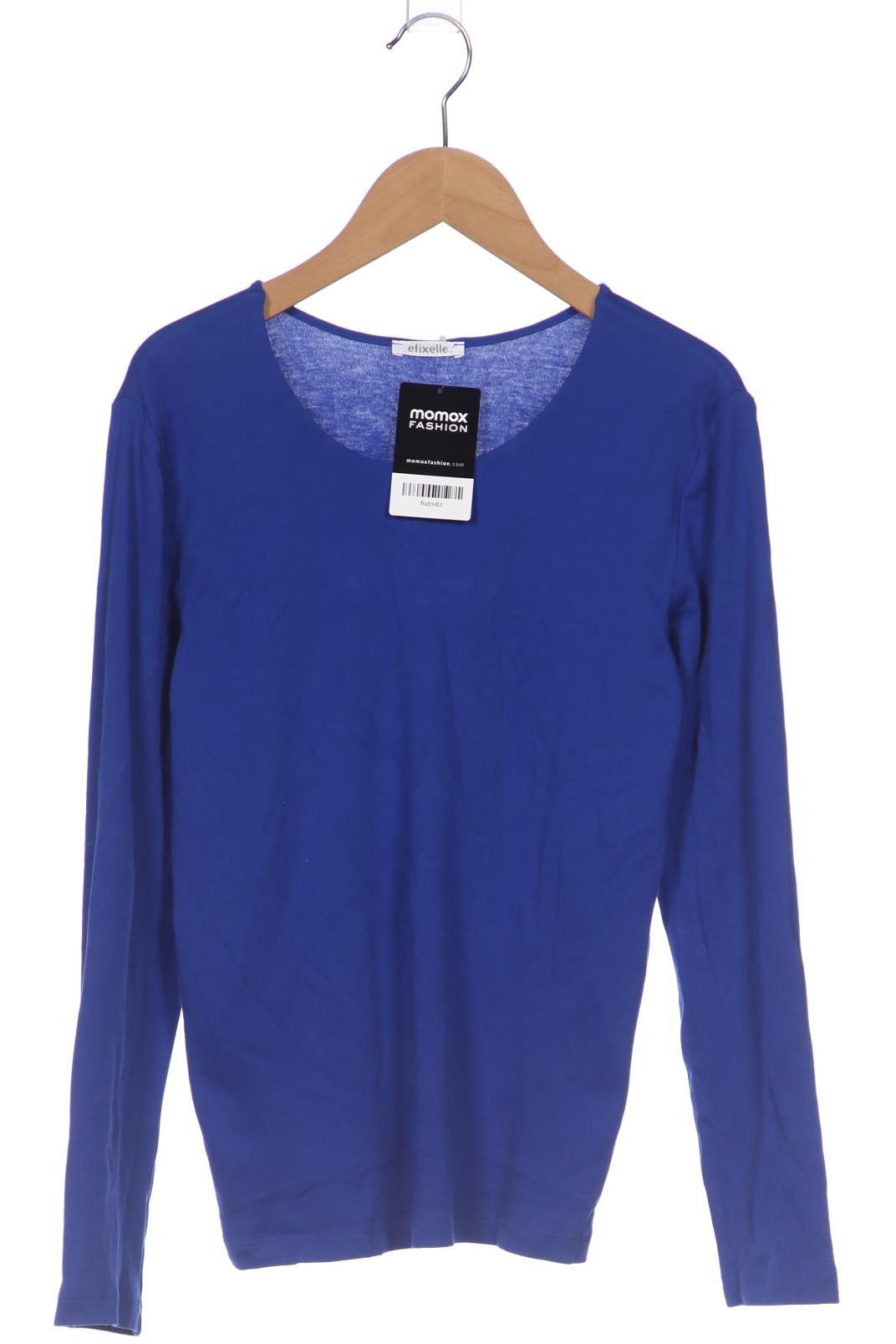 

efixelle Damen Langarmshirt, blau, Gr. 38