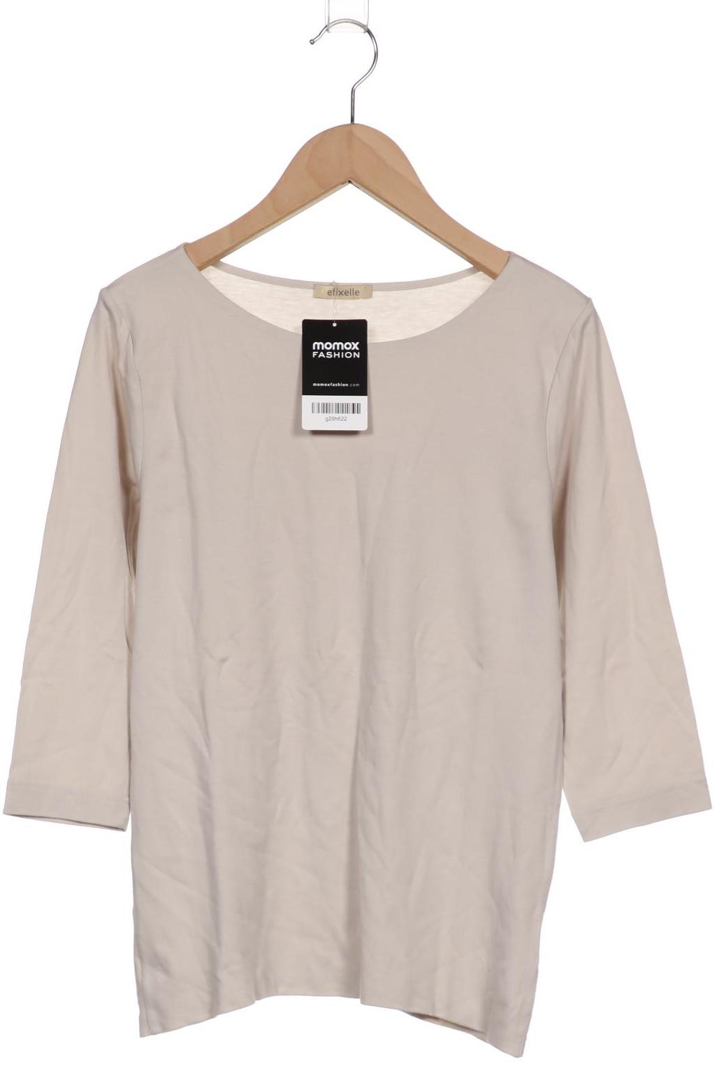 

efixelle Damen Langarmshirt, beige