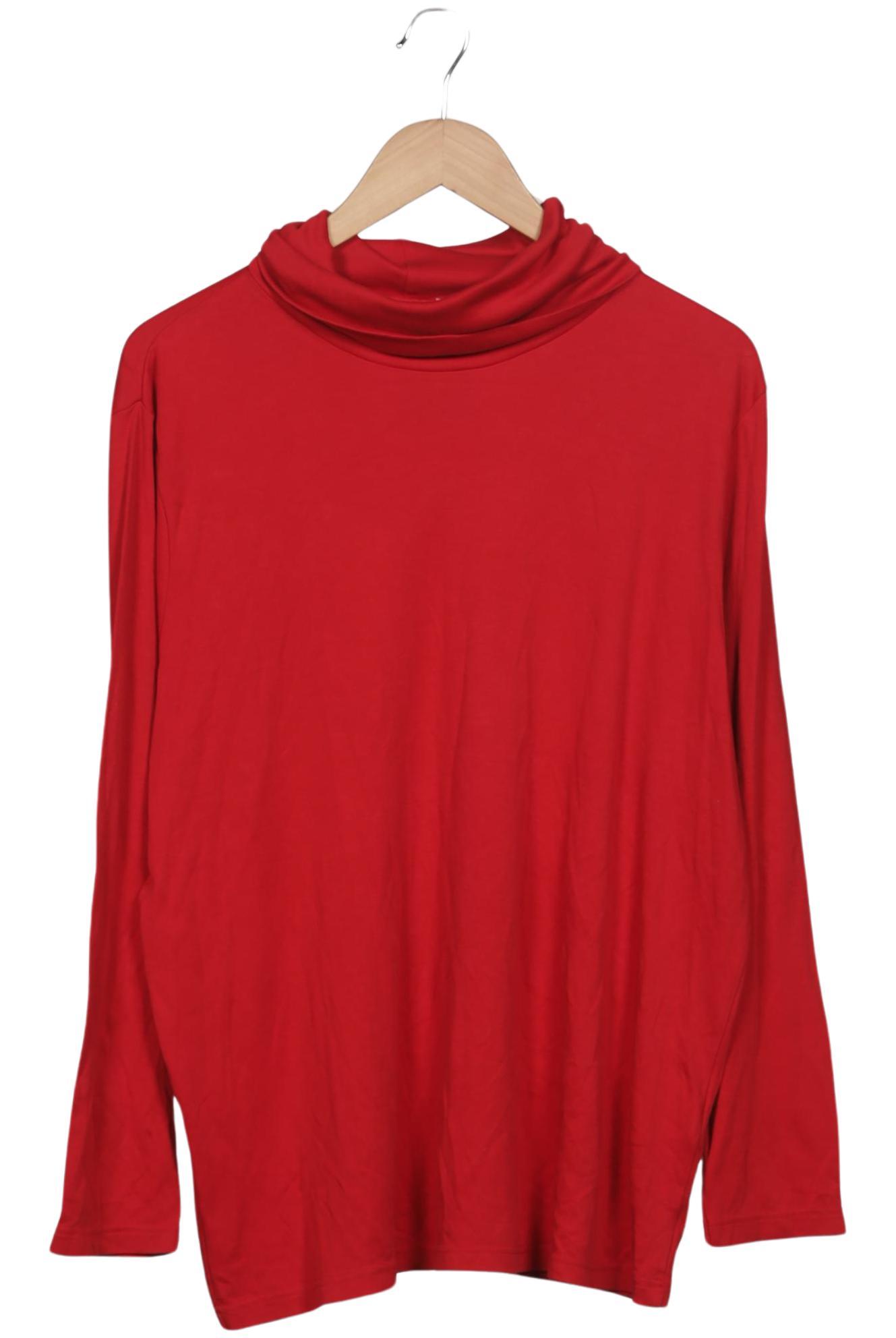 

efixelle Damen Langarmshirt, rot, Gr. 50