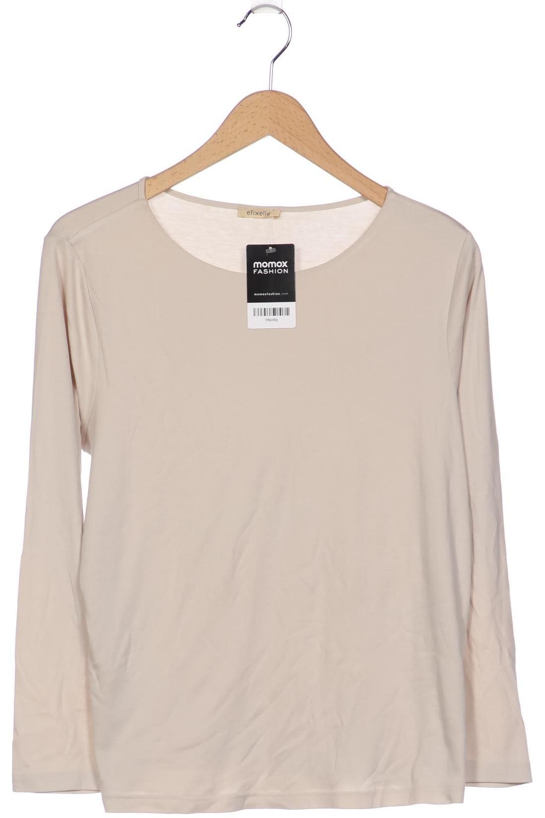 

efixelle Damen Langarmshirt, cremeweiß