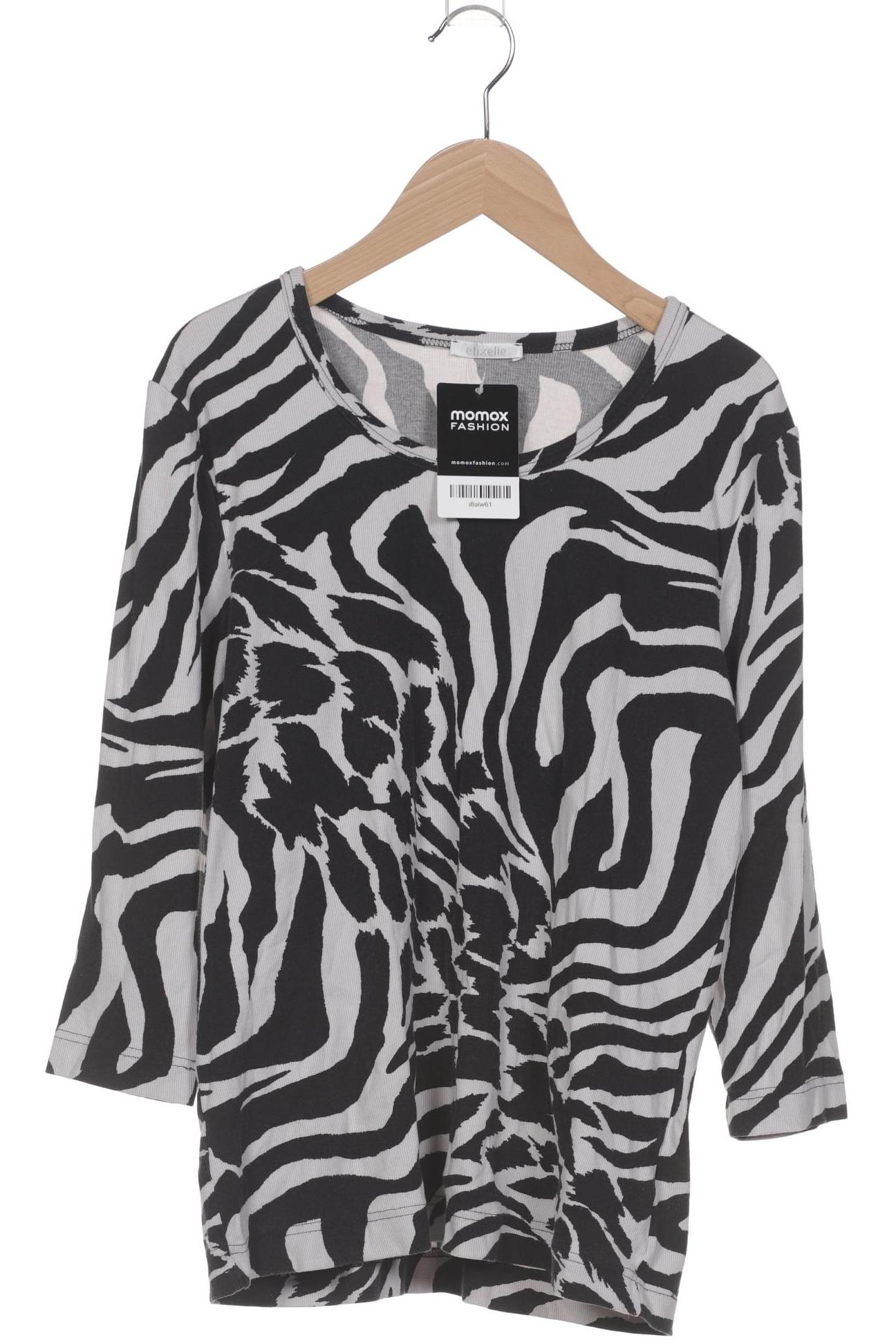 

efixelle Damen Langarmshirt, schwarz, Gr. 42
