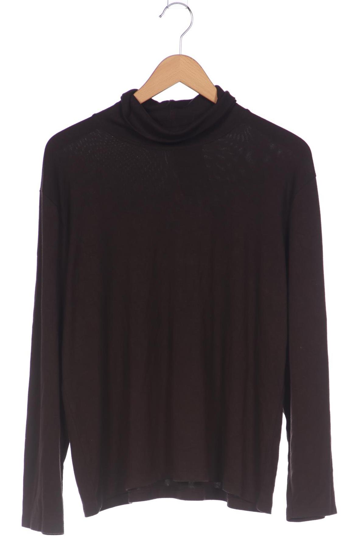 

efixelle Damen Langarmshirt, braun, Gr. 46