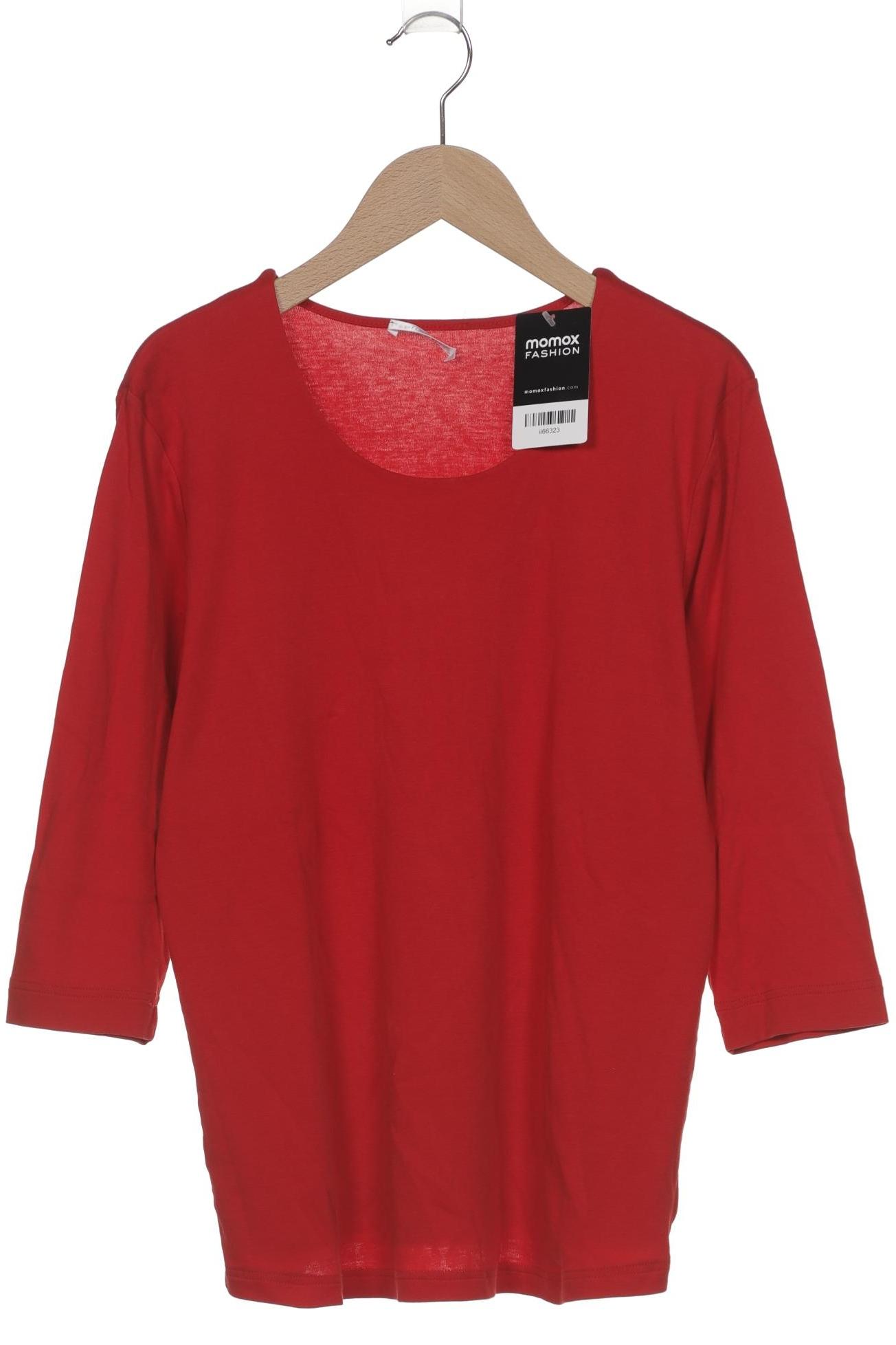 

efixelle Damen Langarmshirt, rot, Gr. 42