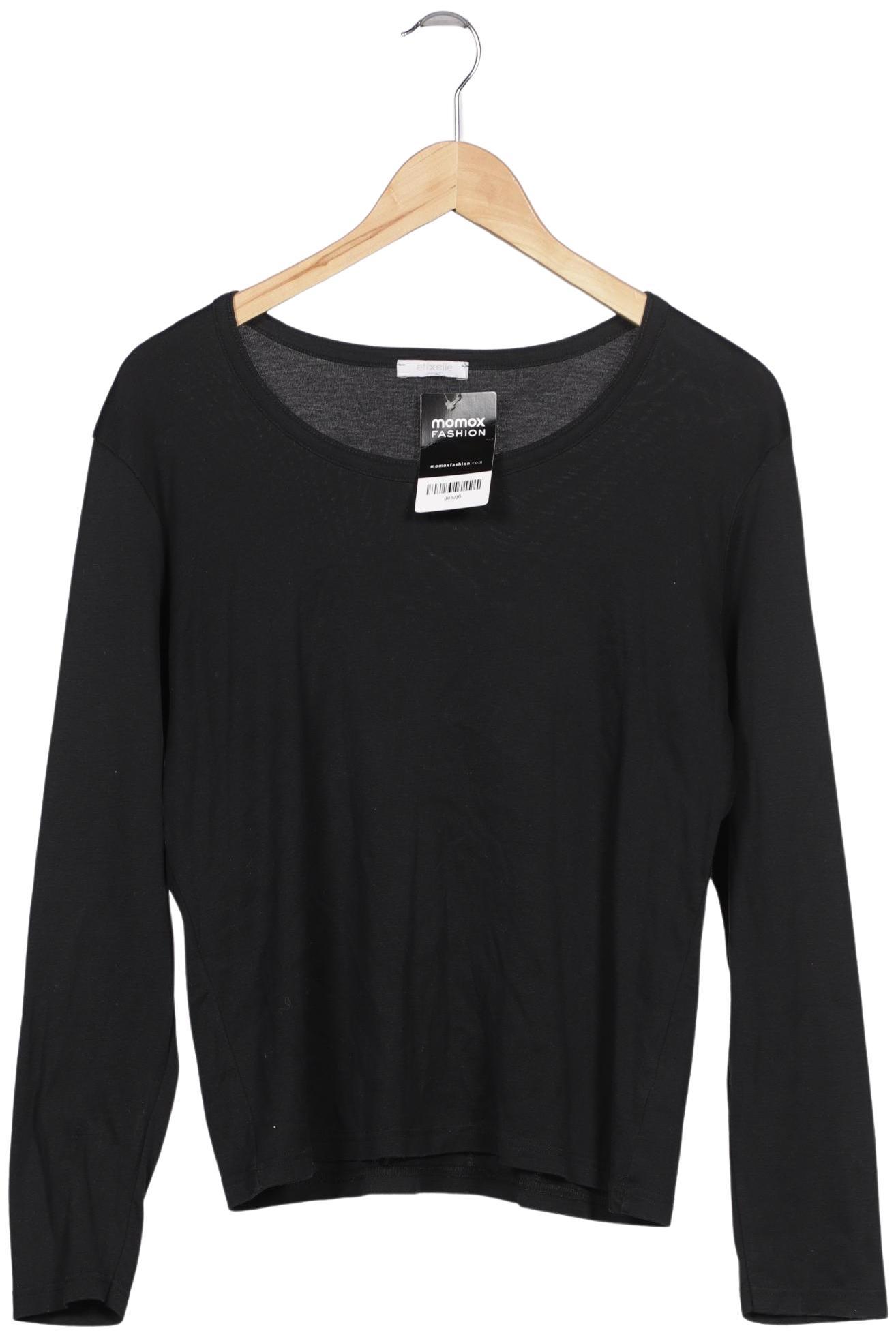 

efixelle Damen Langarmshirt, schwarz, Gr. 42