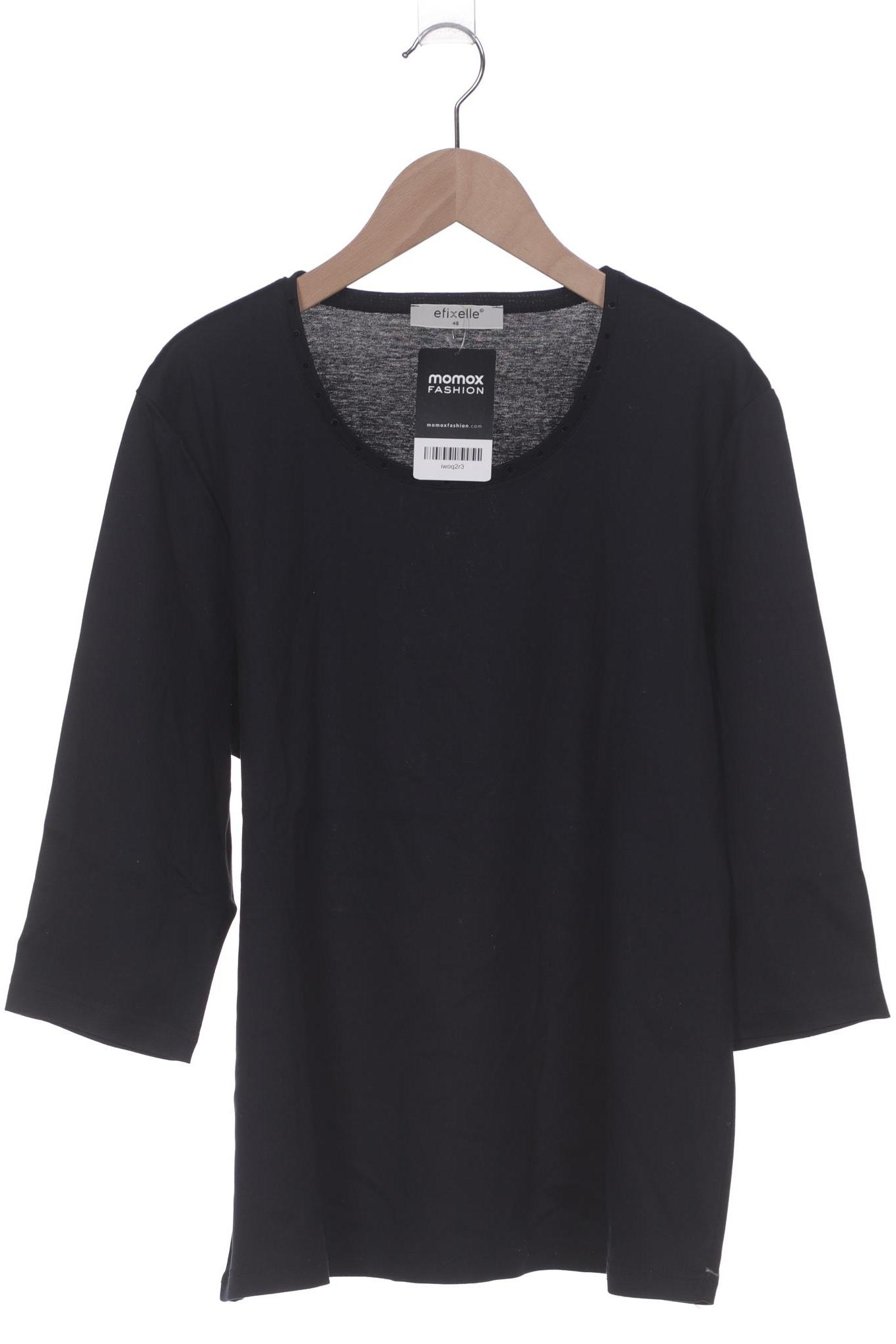 

efixelle Damen Langarmshirt, marineblau, Gr. 48