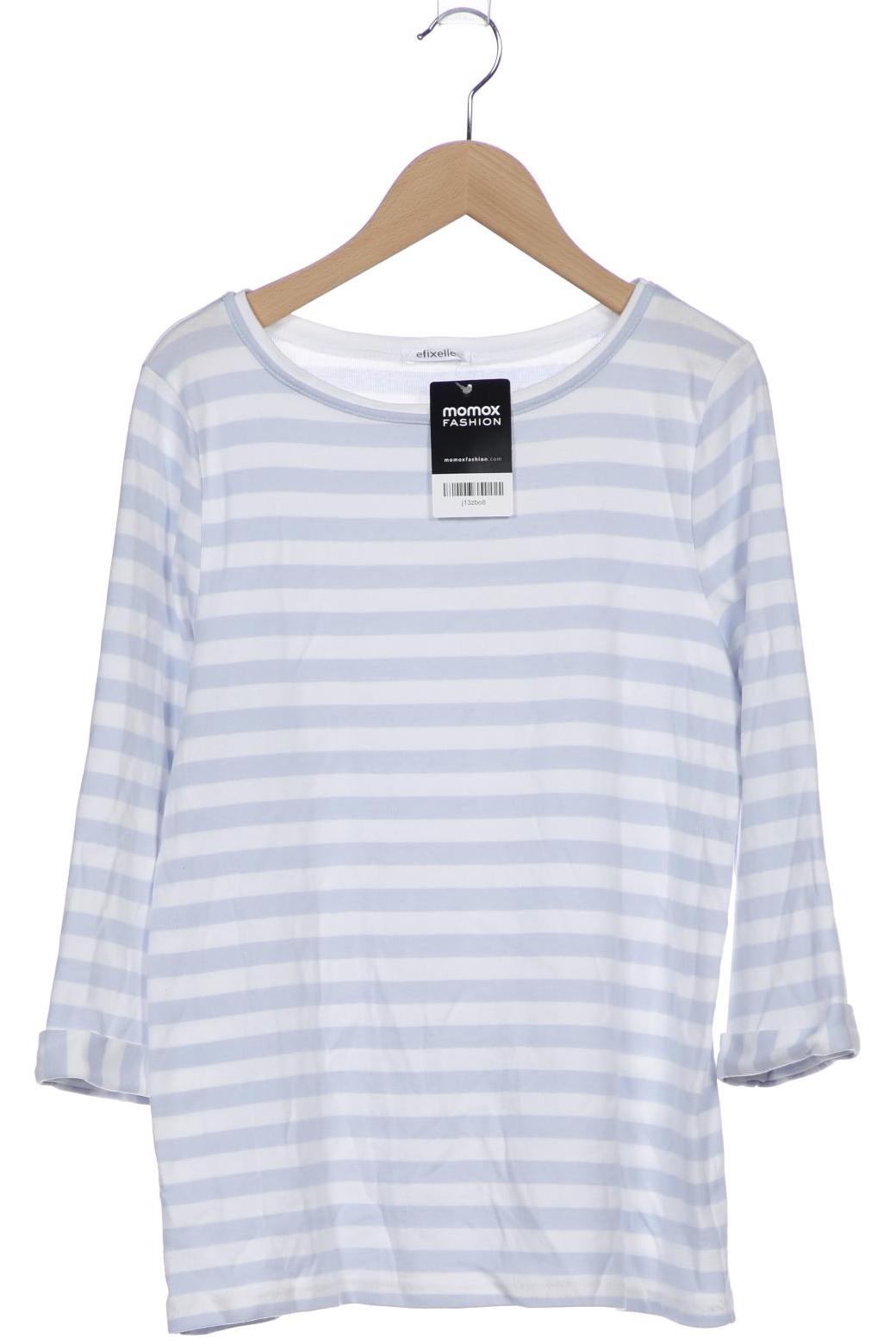 

efixelle Damen Langarmshirt, hellblau, Gr. 40