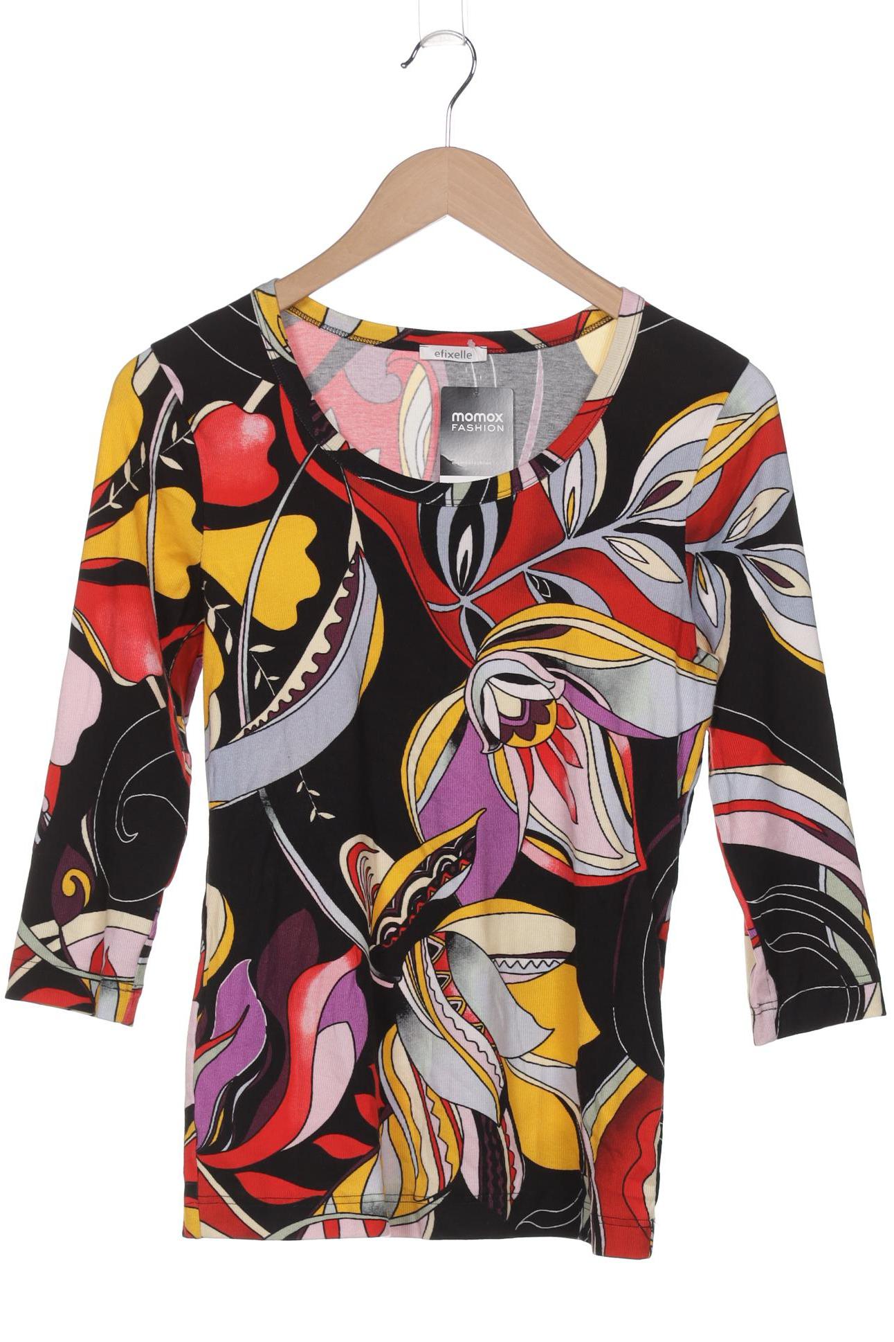 

efixelle Damen Langarmshirt, mehrfarbig, Gr. 38