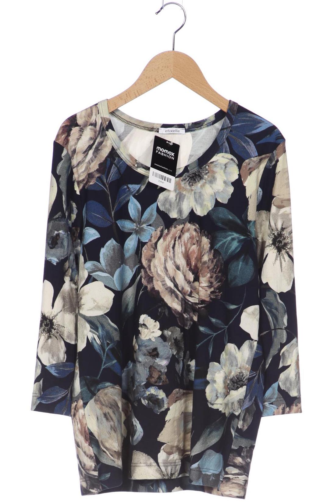 

efixelle Damen Langarmshirt, marineblau