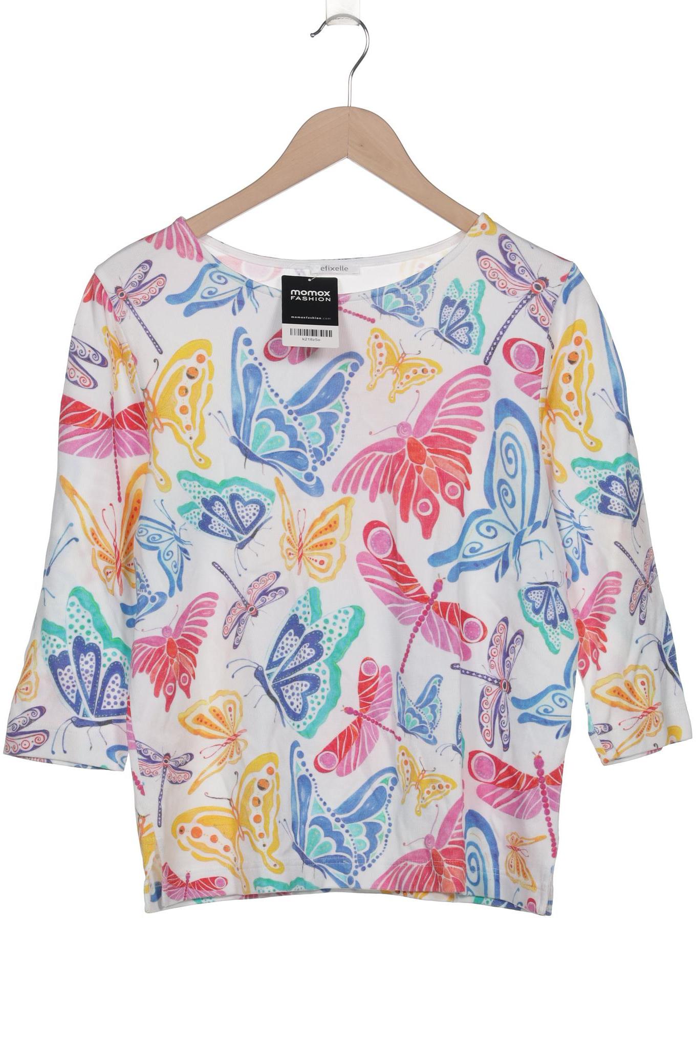 

efixelle Damen Langarmshirt, mehrfarbig, Gr. 38