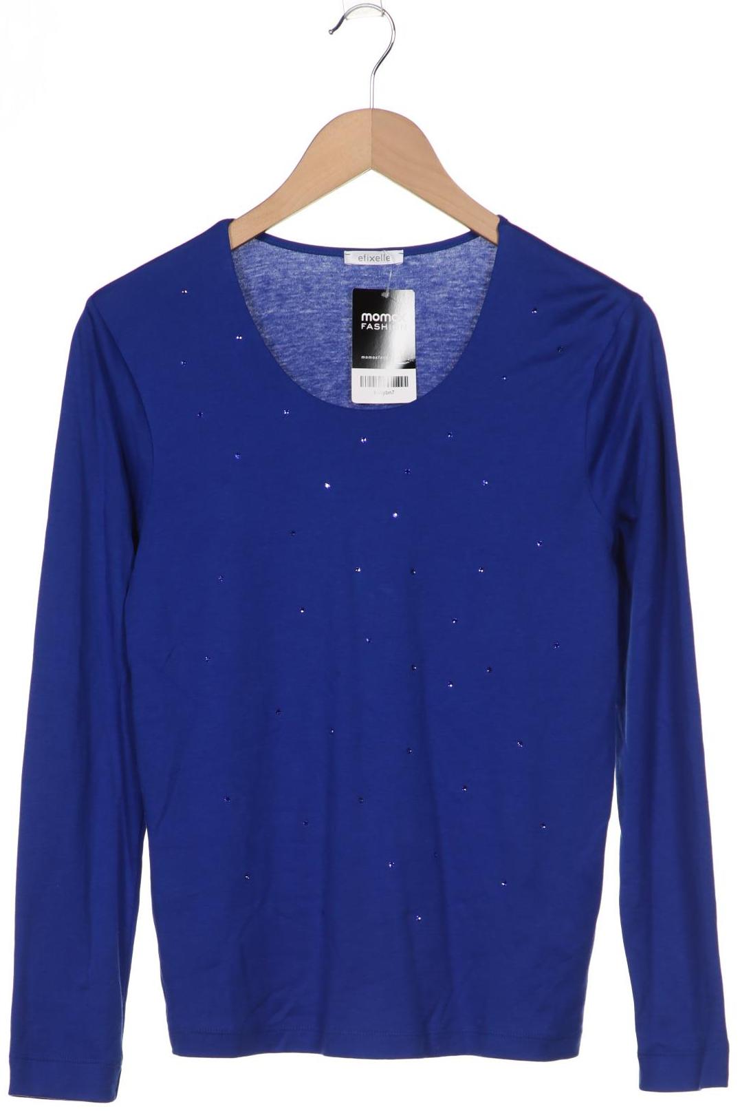

efixelle Damen Langarmshirt, blau