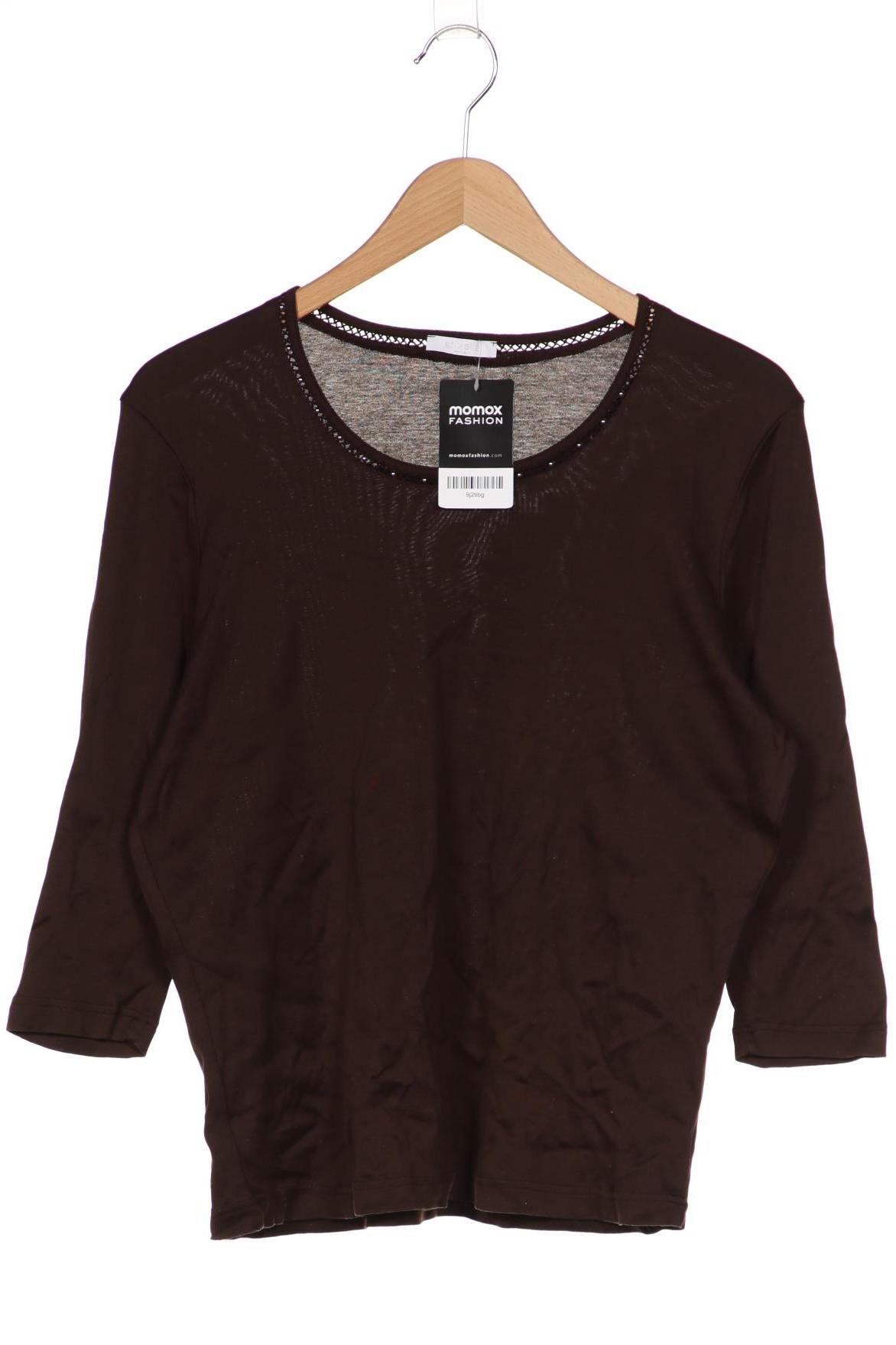 

efixelle Damen Langarmshirt, braun, Gr. 44