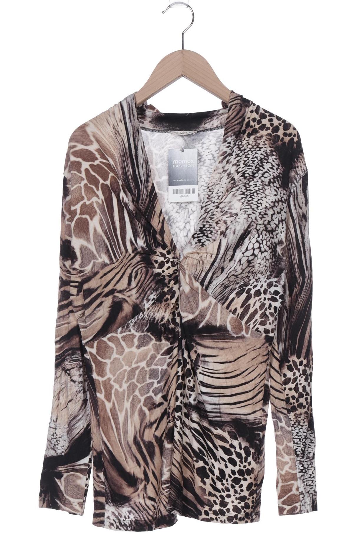 

efixelle Damen Langarmshirt, beige, Gr. 46