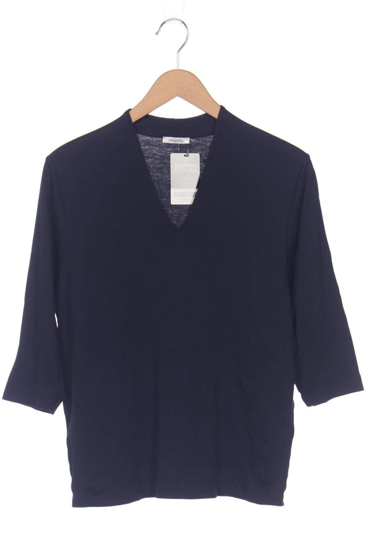 

efixelle Damen Langarmshirt, marineblau, Gr. 44