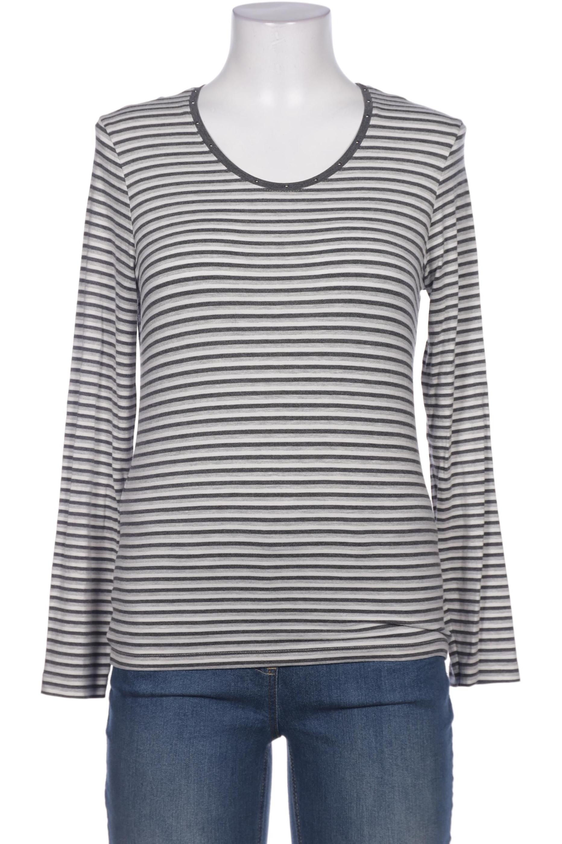 

efixelle Damen Langarmshirt, grau, Gr. 38