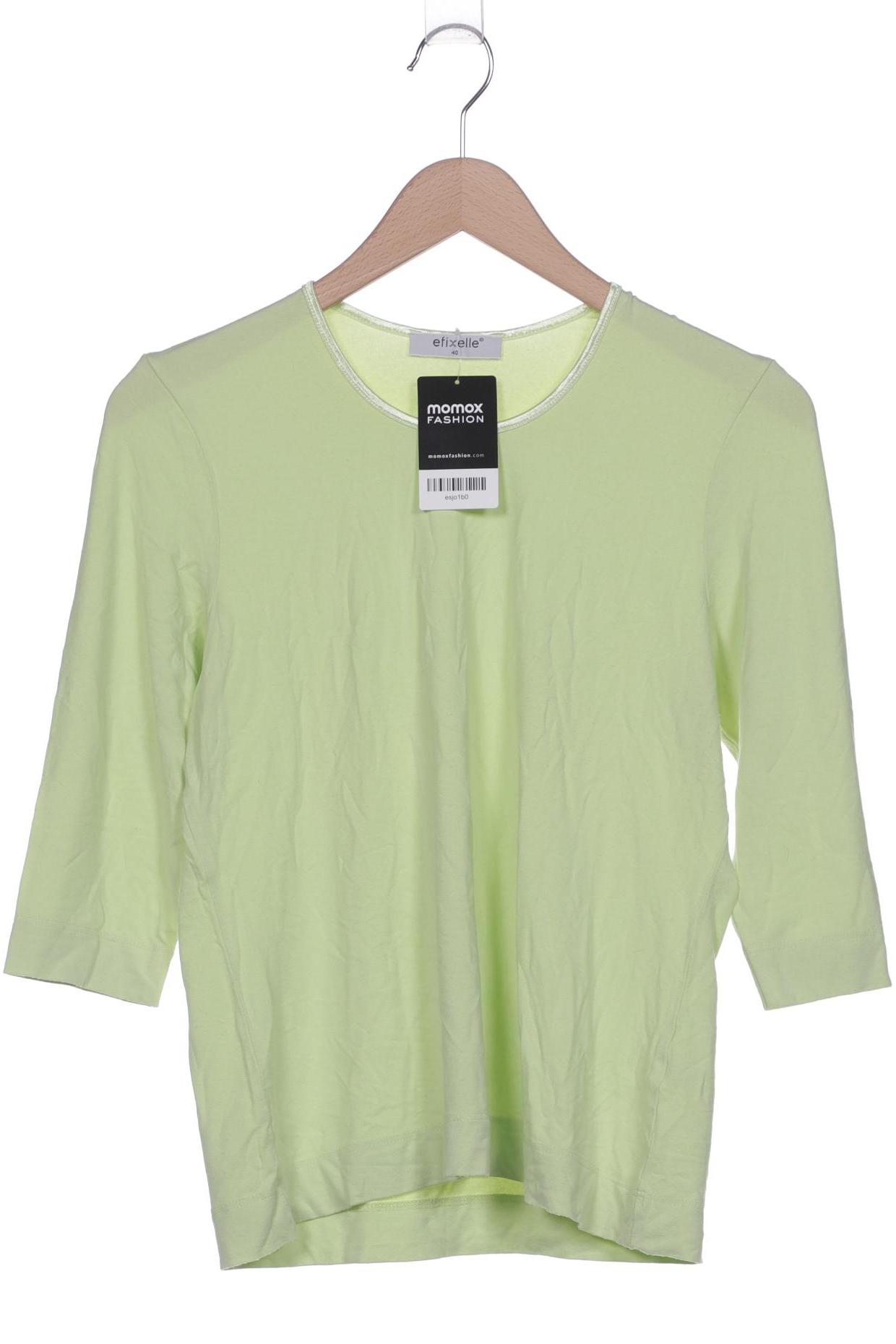 

efixelle Damen Langarmshirt, grün, Gr. 40