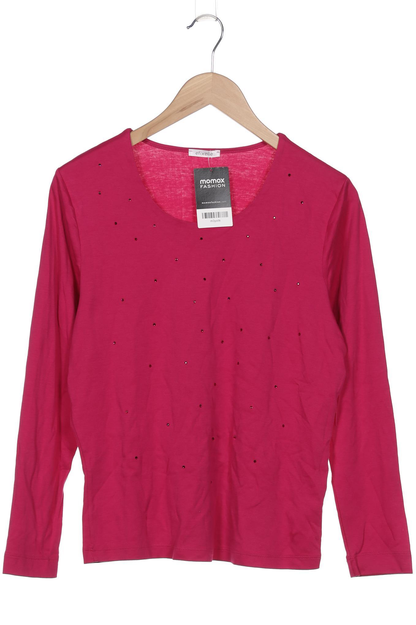 

efixelle Damen Langarmshirt, pink, Gr. 44