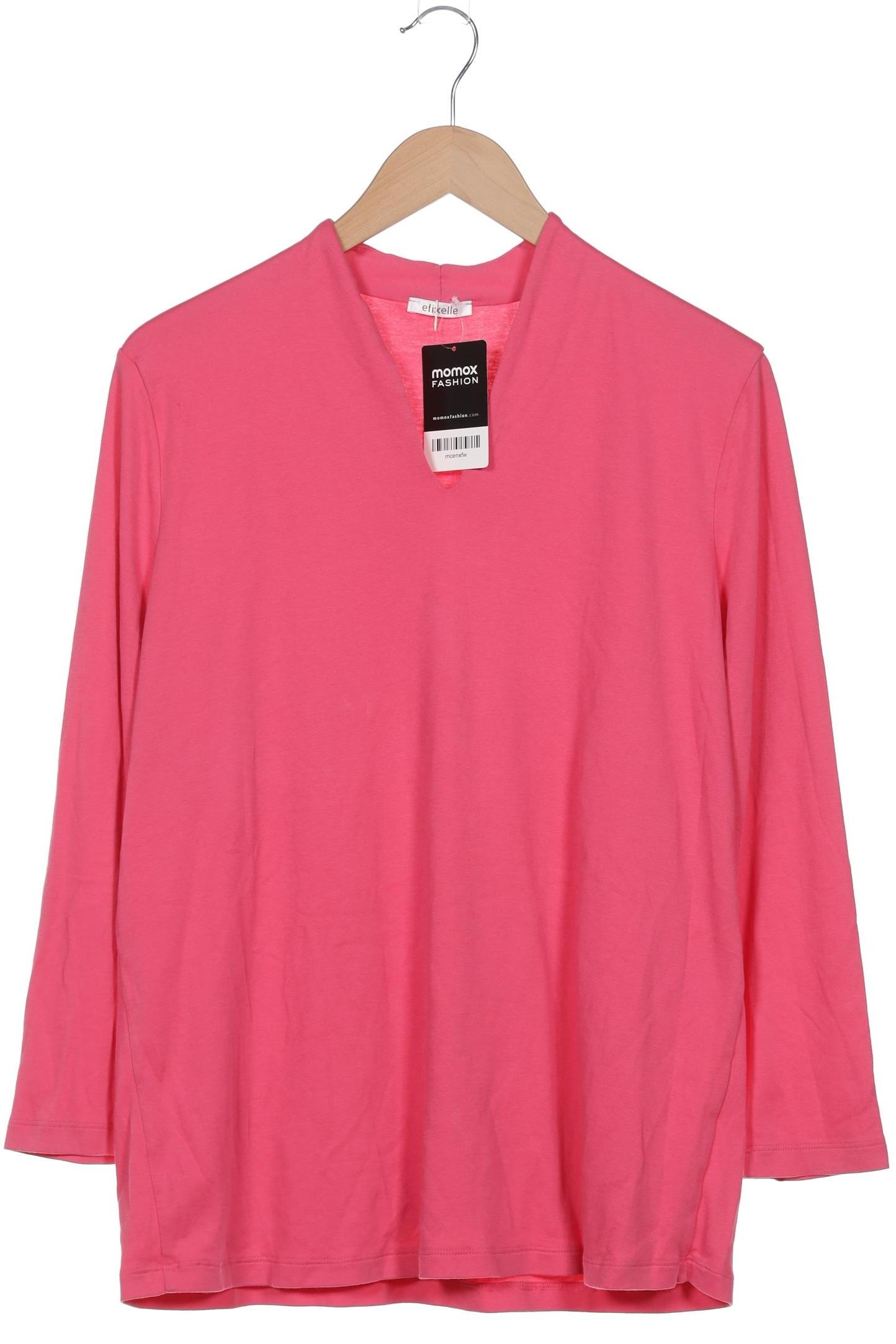 

efixelle Damen Langarmshirt, pink, Gr. 48