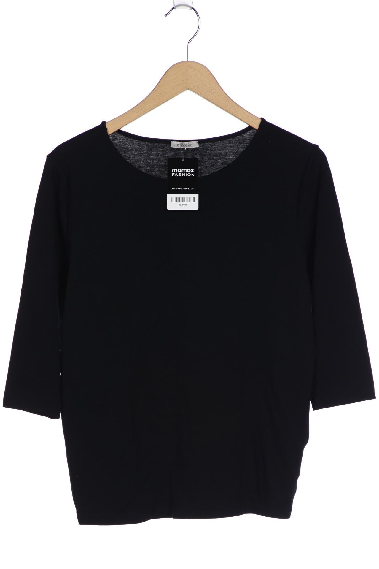 

efixelle Damen Langarmshirt, schwarz