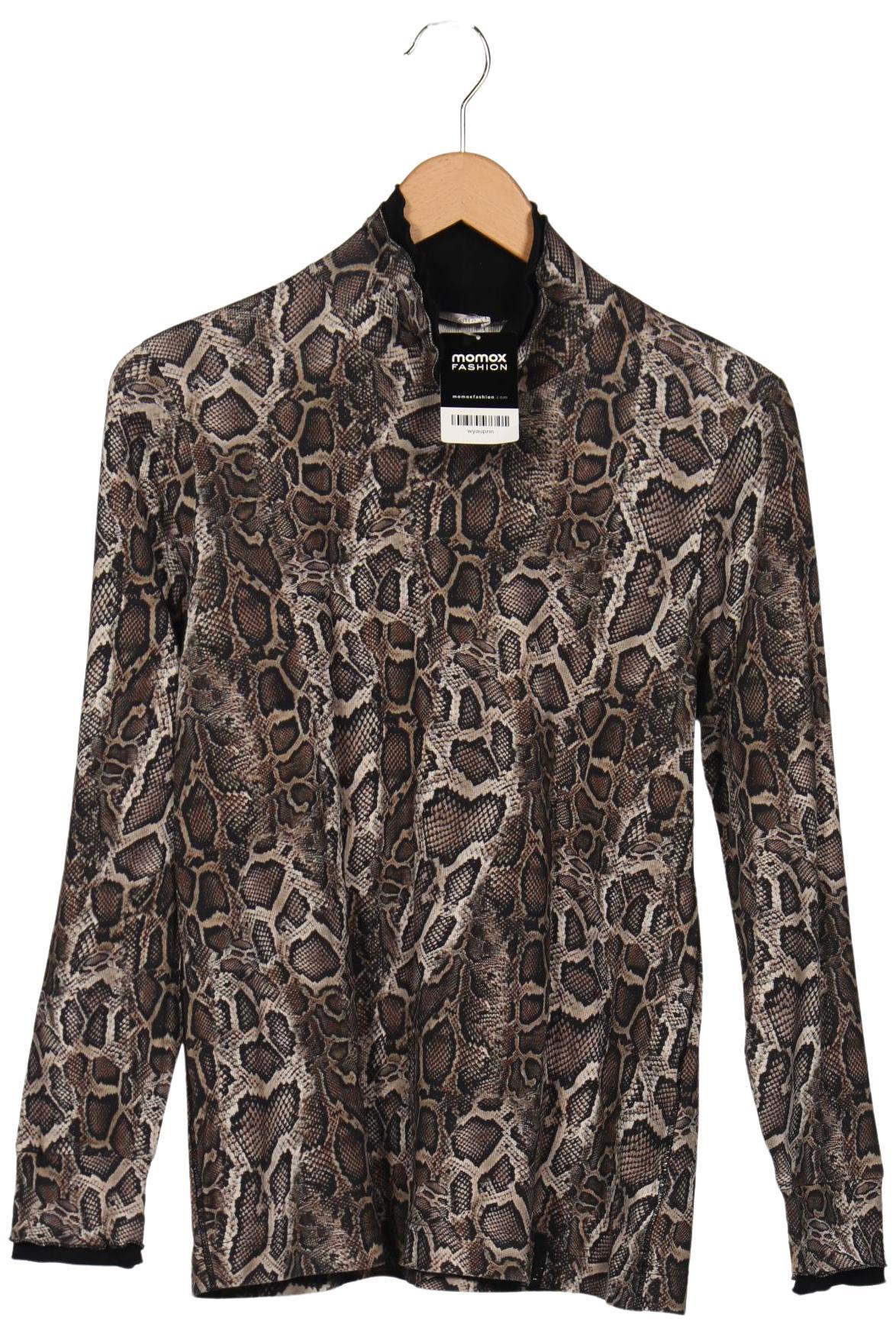 

efixelle Damen Langarmshirt, braun, Gr. 44