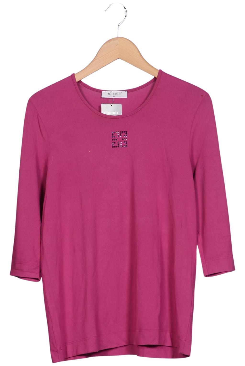 

efixelle Damen Langarmshirt, pink, Gr. 40