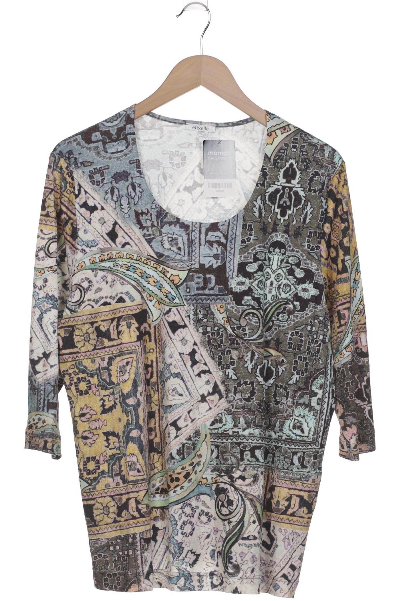 

efixelle Damen Langarmshirt, mehrfarbig, Gr. 46