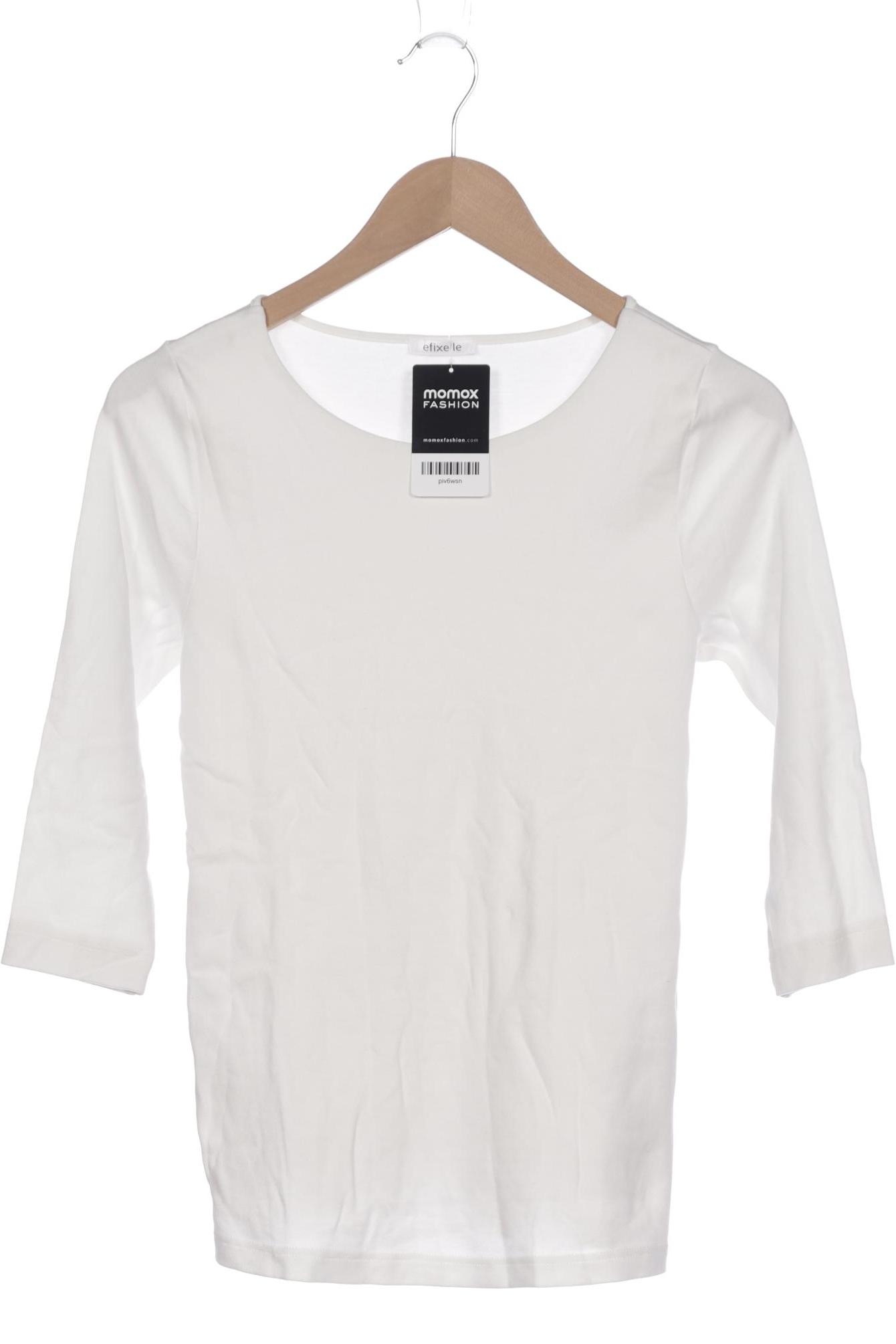 

efixelle Damen Langarmshirt, cremeweiß, Gr. 34