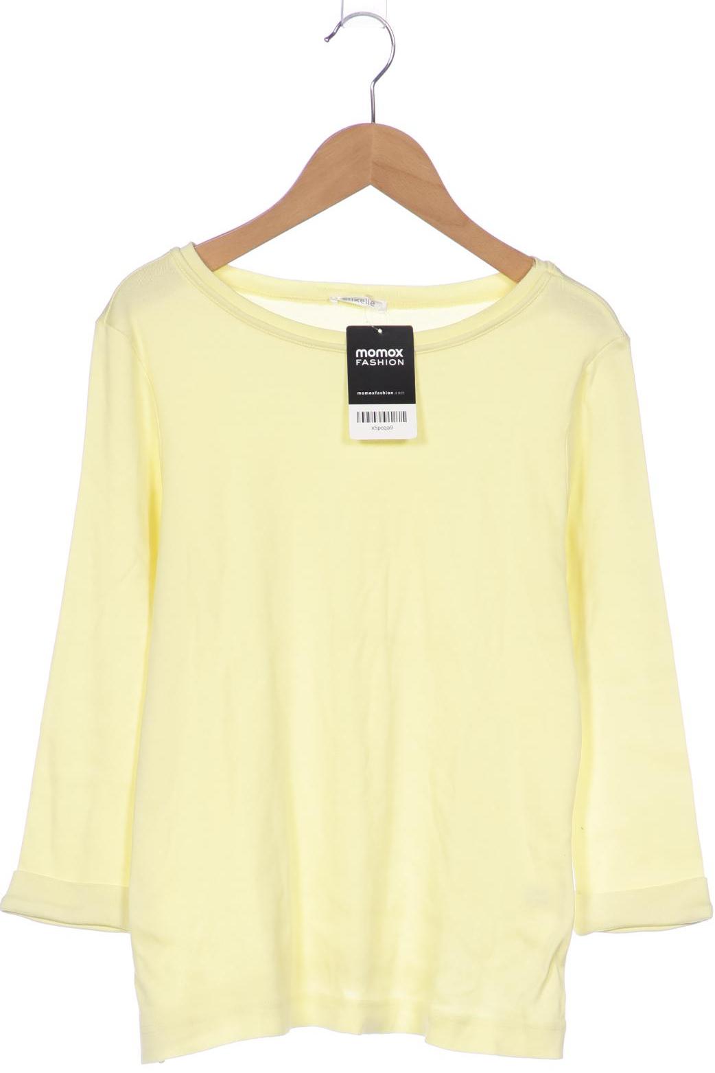 

efixelle Damen Langarmshirt, gelb, Gr. 36
