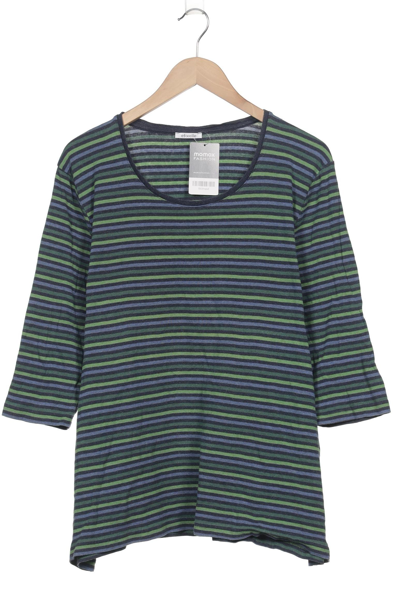 

efixelle Damen Langarmshirt, grün, Gr. 50
