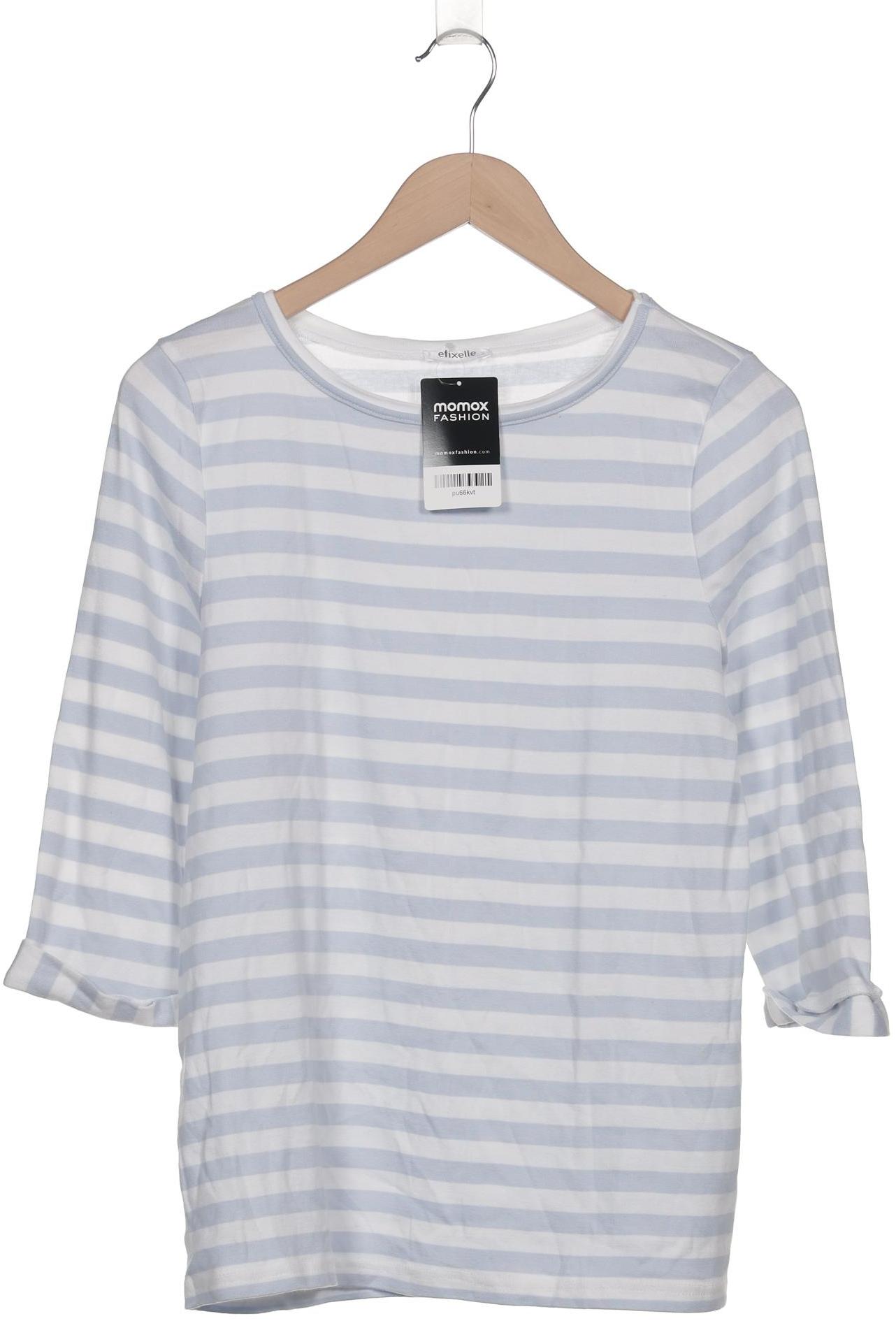 

efixelle Damen Langarmshirt, hellblau, Gr. 44