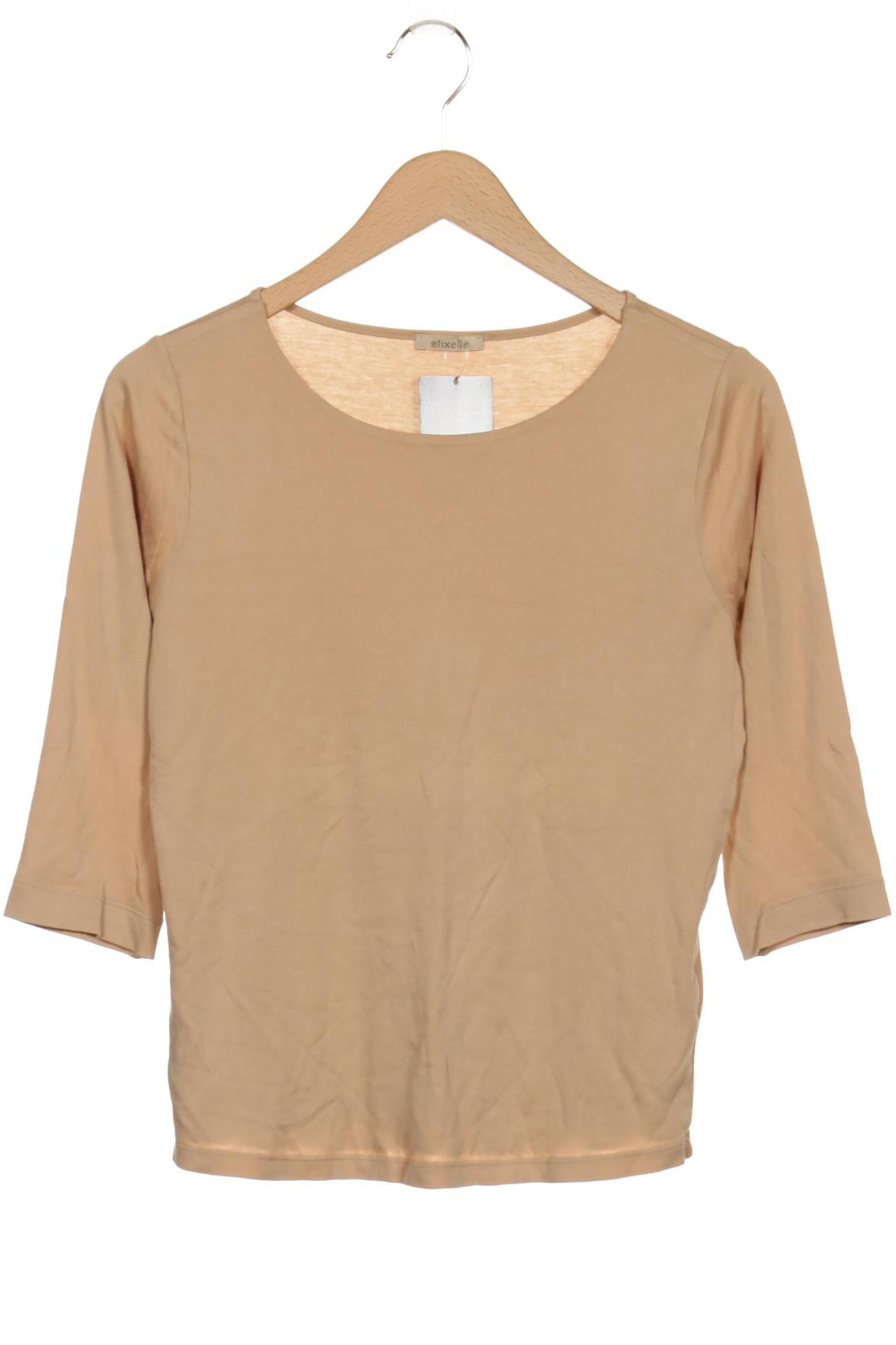 

efixelle Damen Langarmshirt, beige