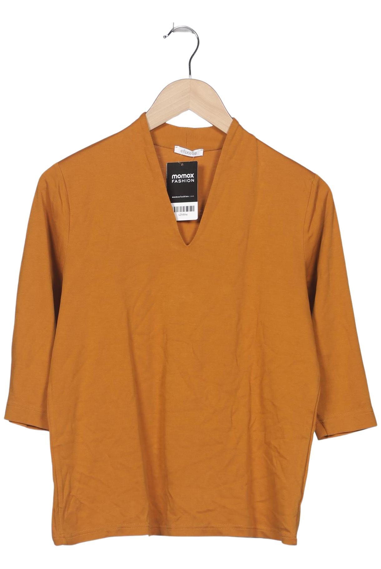 

efixelle Damen Langarmshirt, orange, Gr. 42