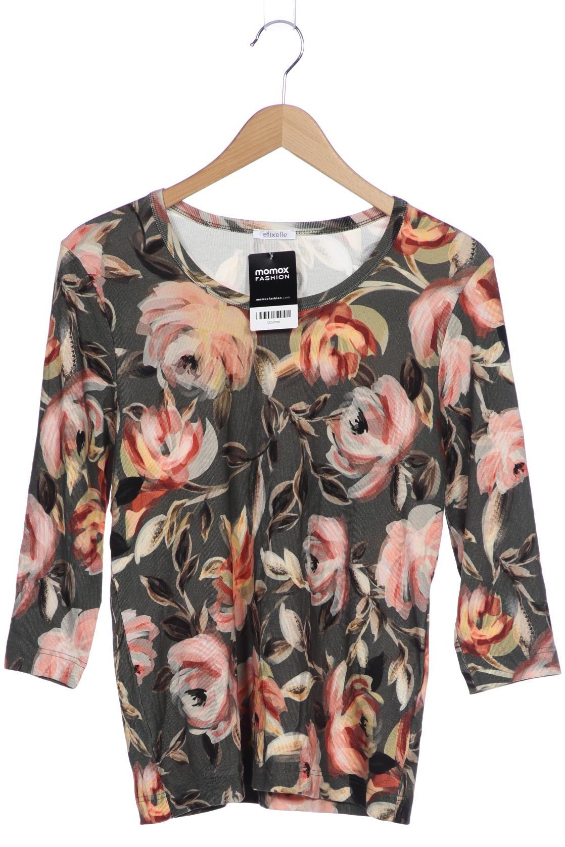 

efixelle Damen Langarmshirt, grün, Gr. 42