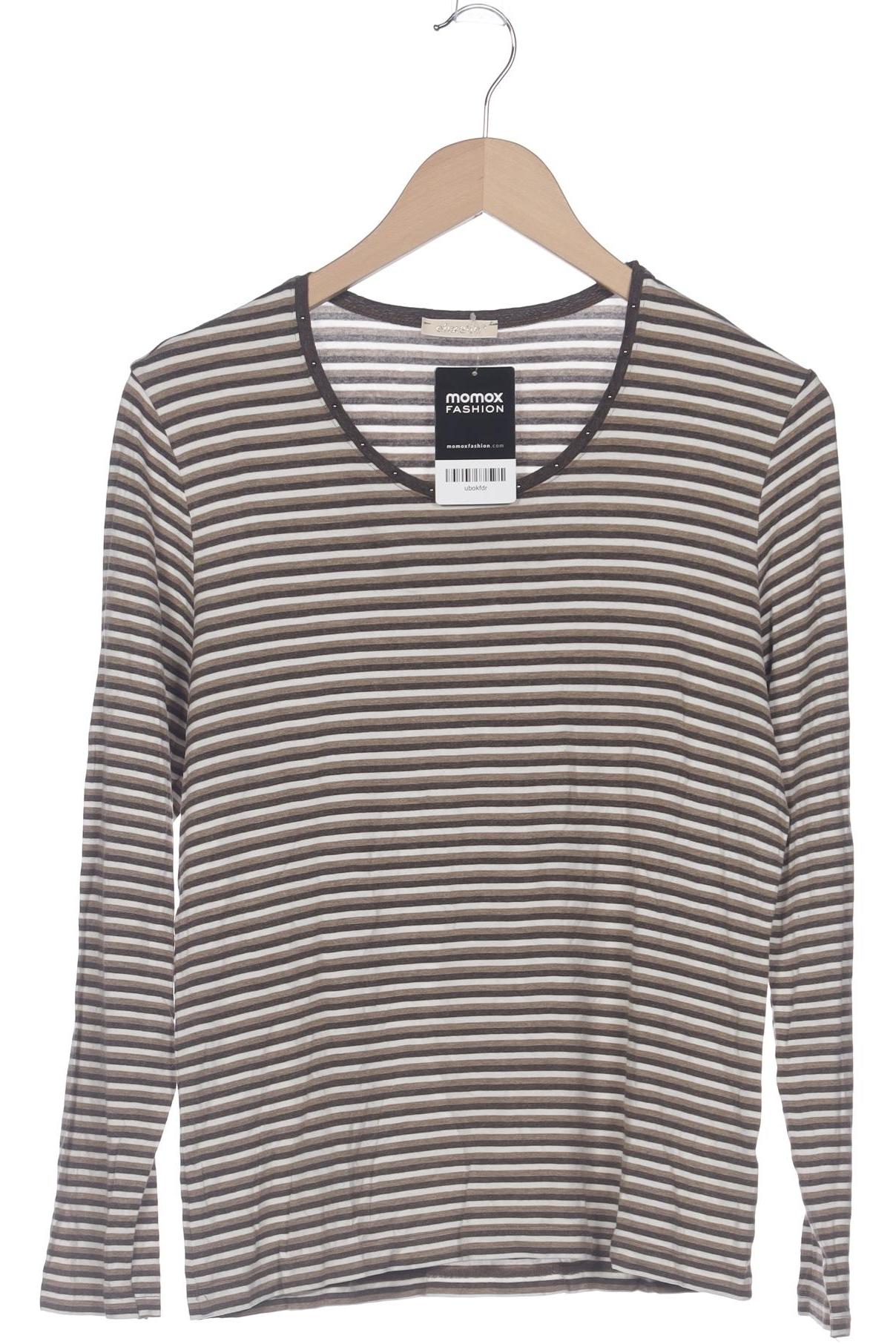 

efixelle Damen Langarmshirt, braun, Gr. 40
