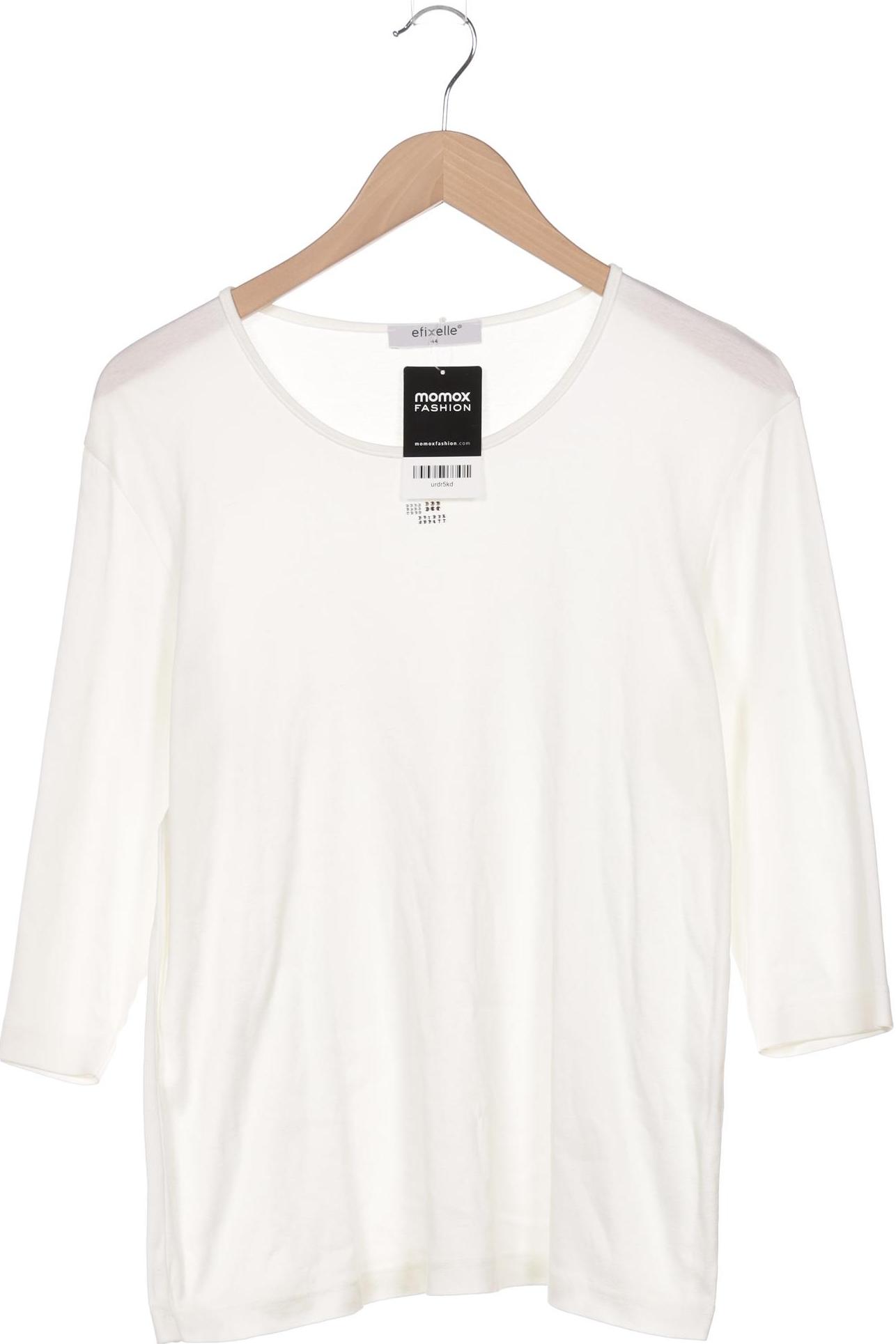 

efixelle Damen Langarmshirt, beige, Gr. 44