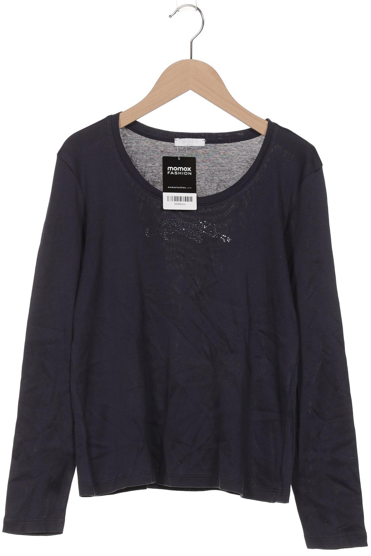 

efixelle Damen Langarmshirt, marineblau, Gr. 38