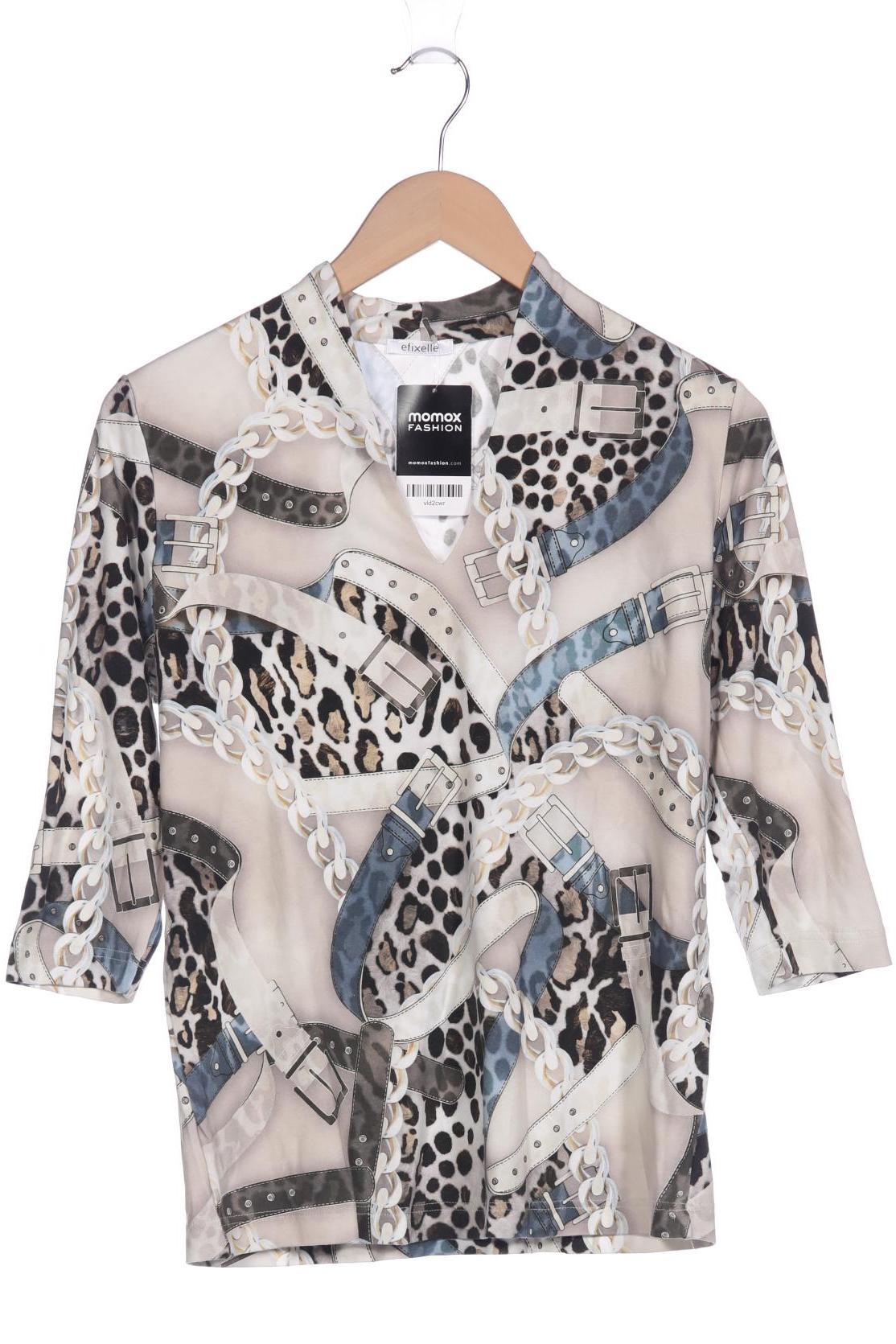 

efixelle Damen Langarmshirt, beige, Gr. 44