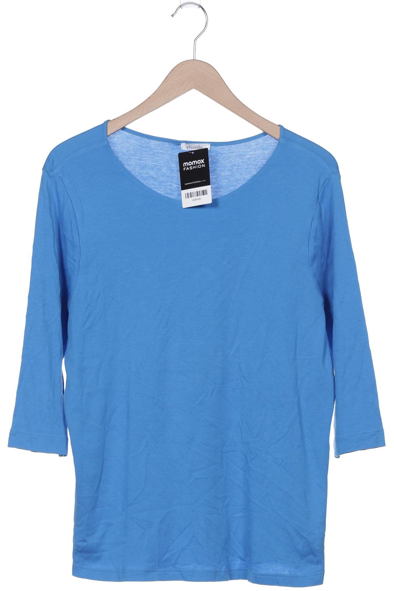 

efixelle Damen Langarmshirt, blau, Gr. 46